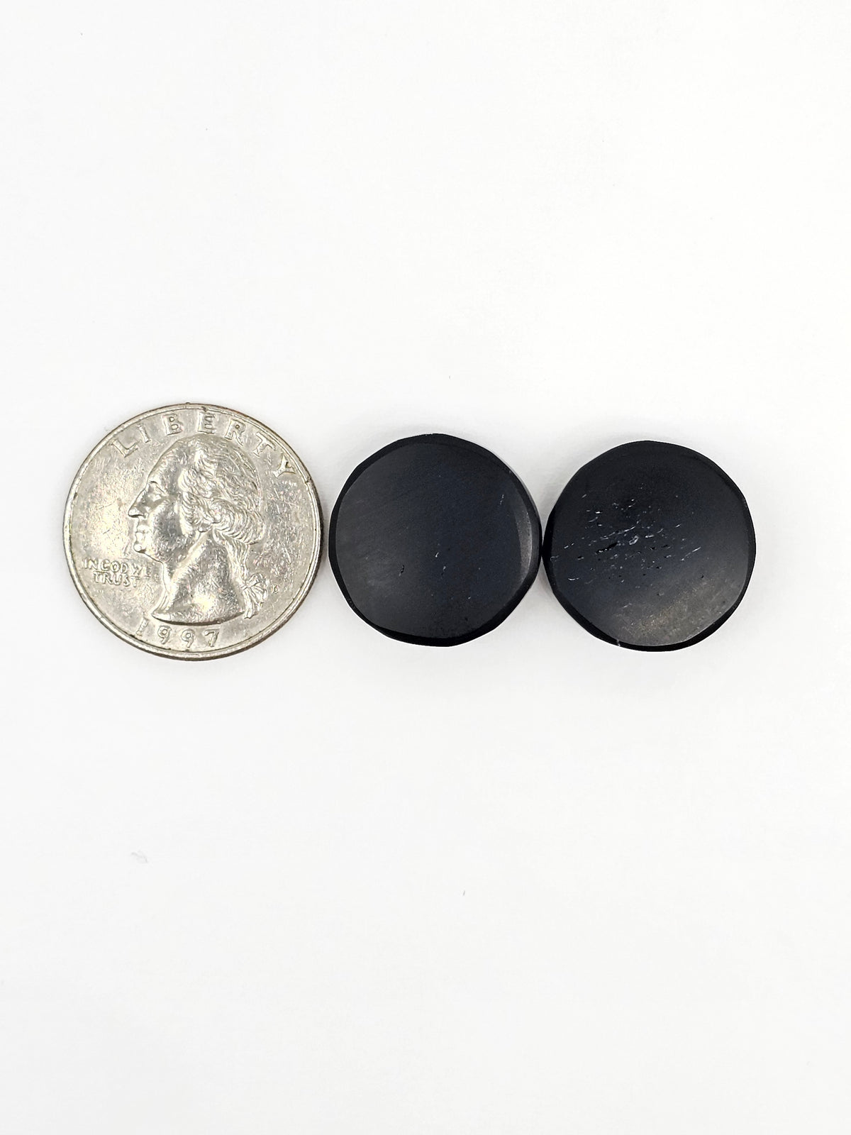 Obsidian Cabochon Pair | Natural Mexican Obsidian for Silversmiths
