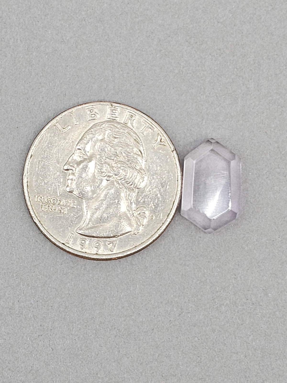 Amethyst Quartz Faceted Cabochon