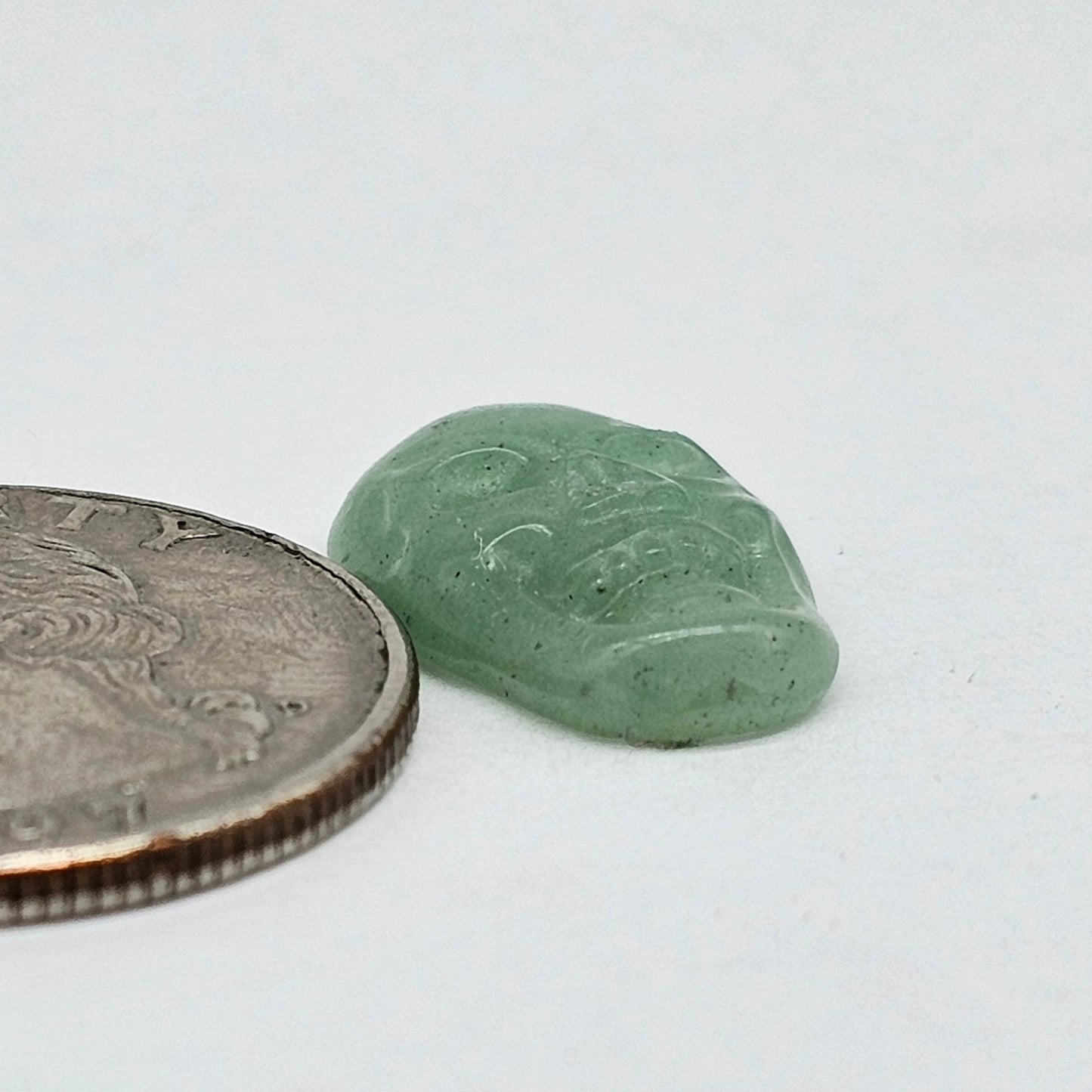 Aventurine Skull Cabochon