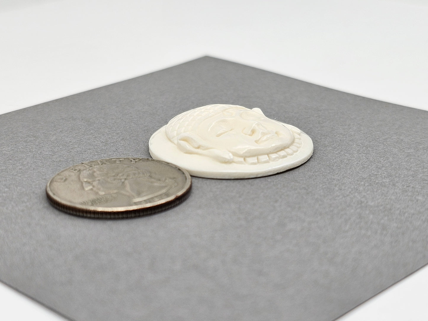 Buddha Bone Carving Cabochon