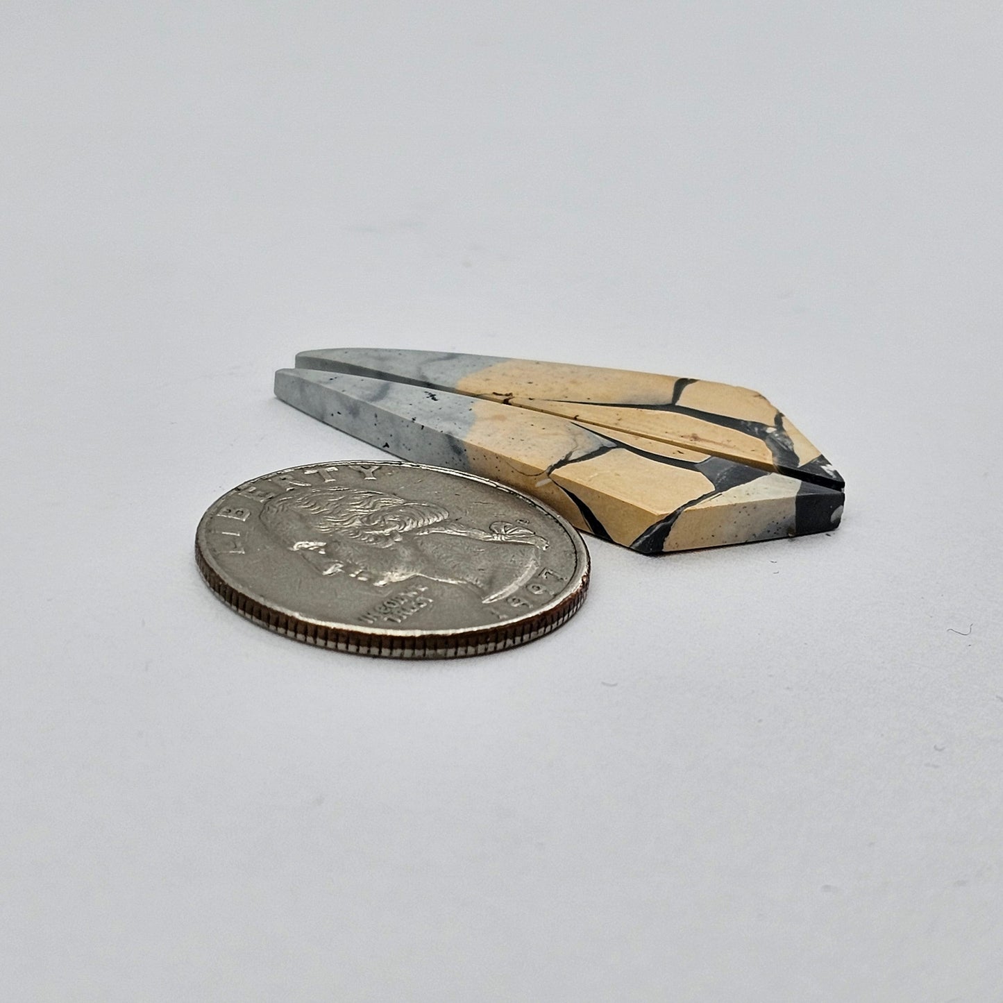 Maligano Jasper cabochon pair