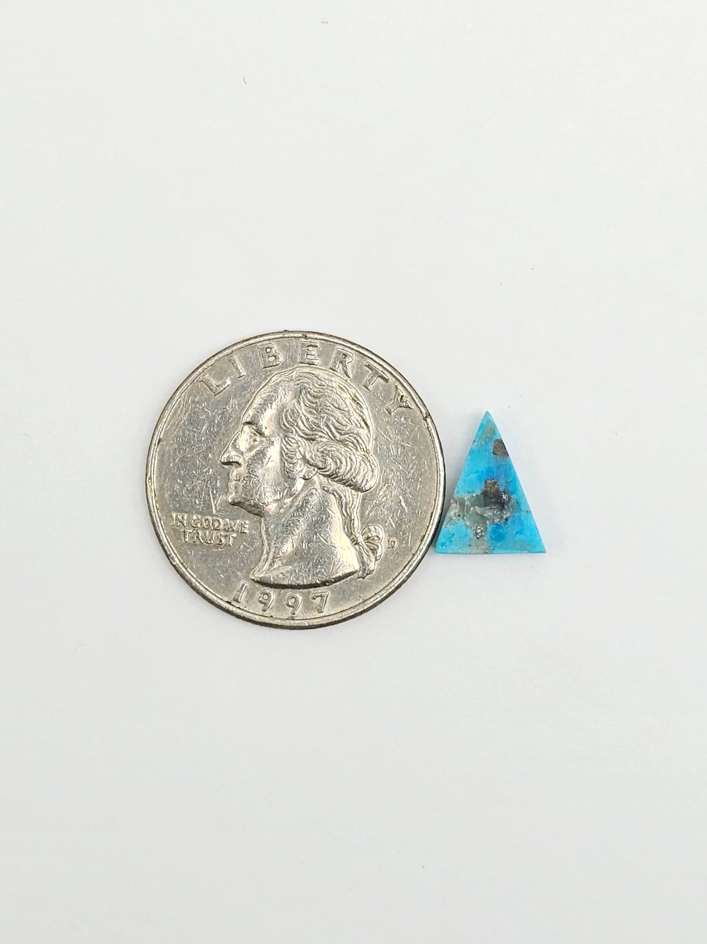 Mexican Turquoise with Pyrite Cabochon | Artisan Cut Gemstone