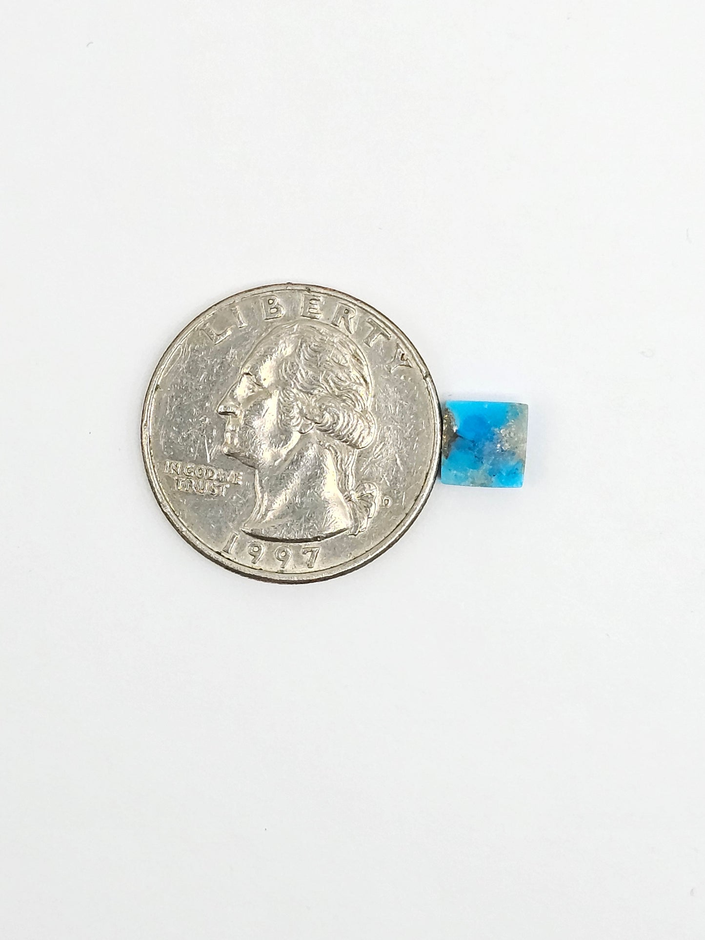 Mexican Turquoise with Pyrite Cabochon | Artisan Cut Gemstone