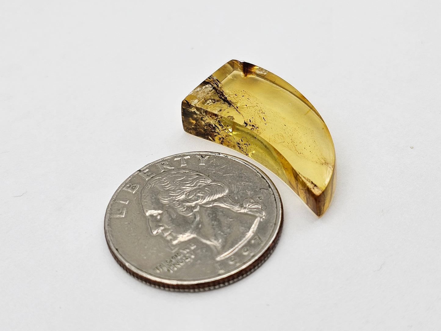 Amber authentic cabochon large