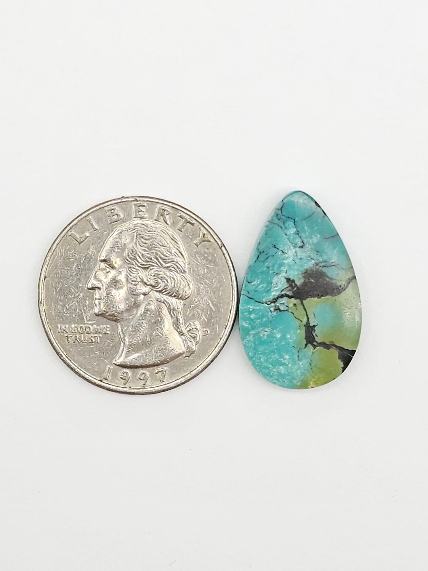 Cloud mountain Turquoise | Artisan Cut Gemstone