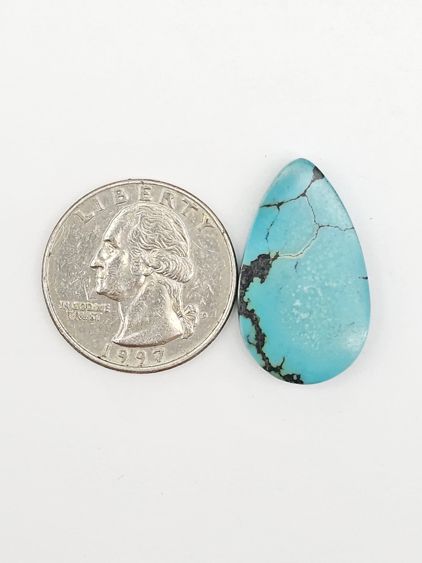 Cloud mountain Turquoise | Artisan Cut Gemstone