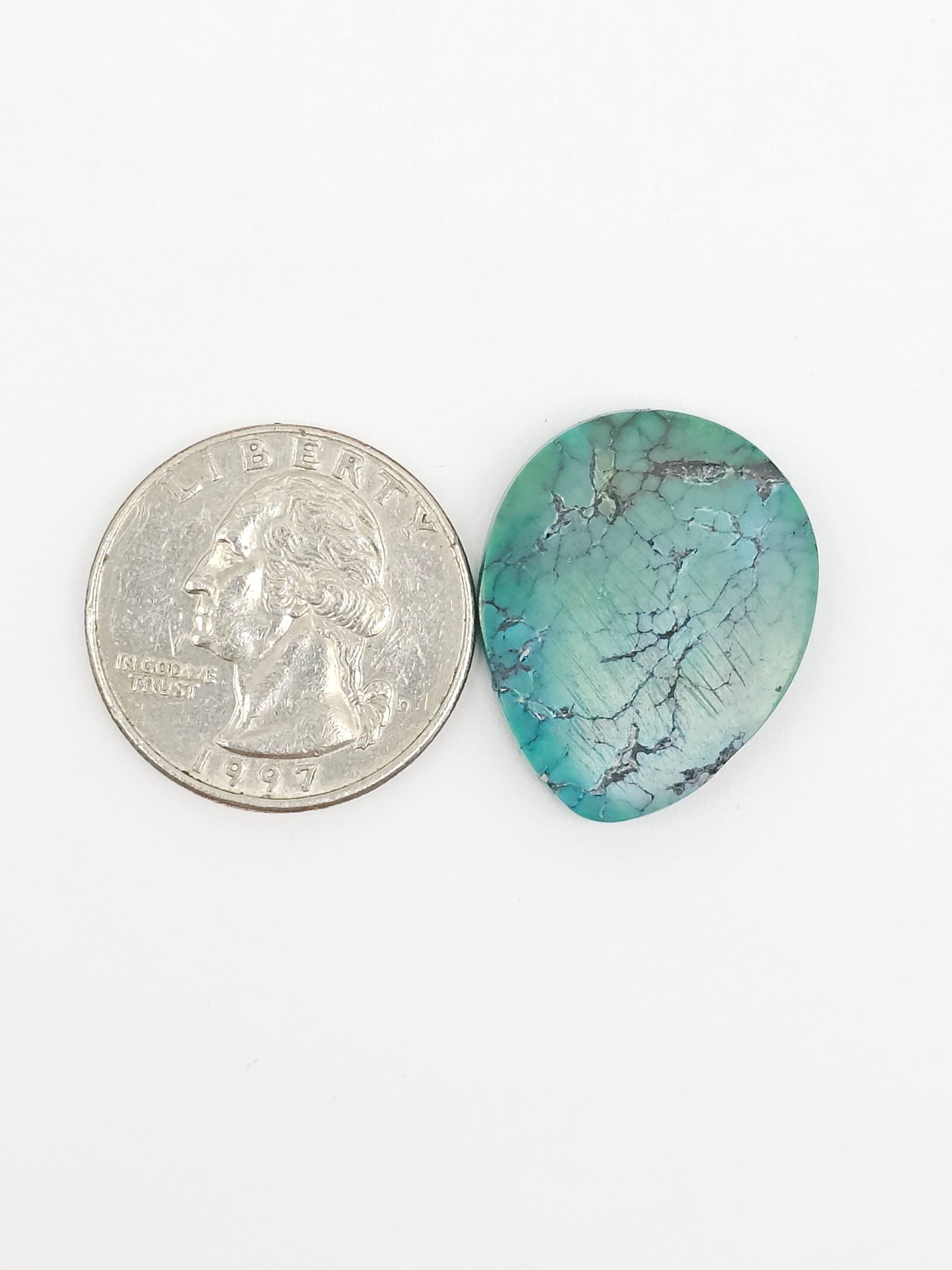 Cloud mountain Turquoise | Artisan Cut Gemstone
