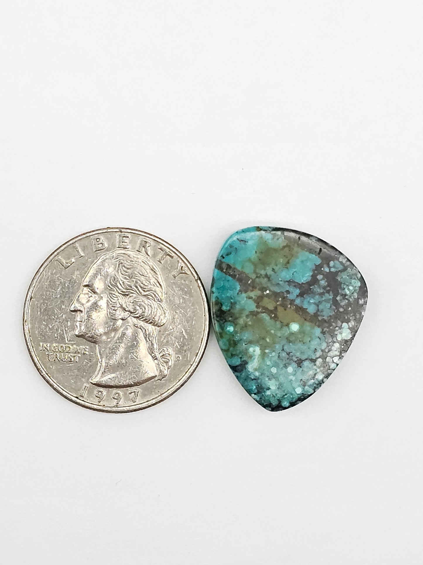 Cloud mountain Turquoise | Artisan Cut Gemstone