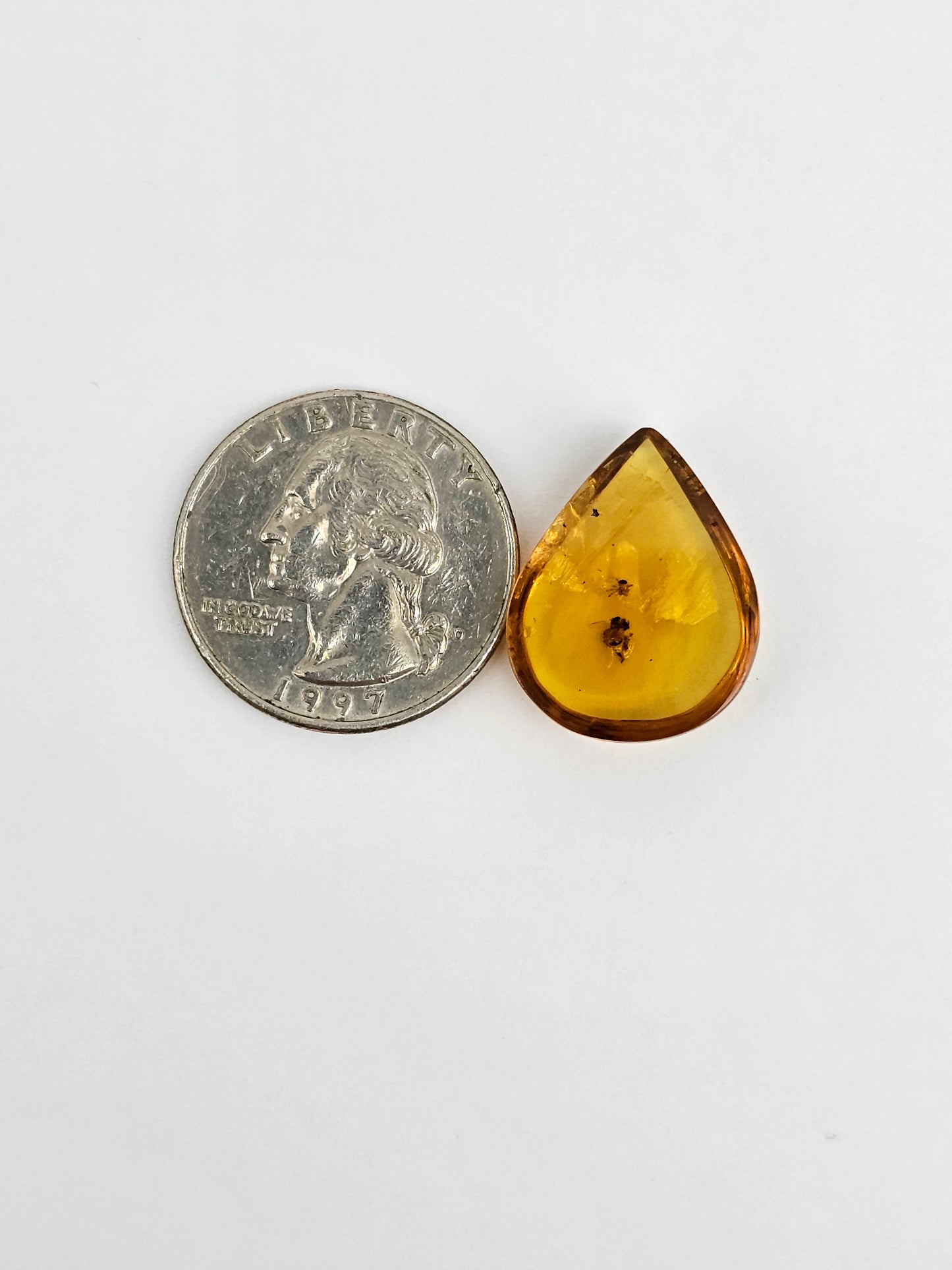 Real amber with insect inclusion