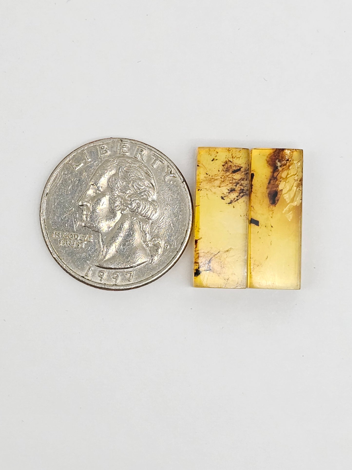 Amber Rectangle Cabochon