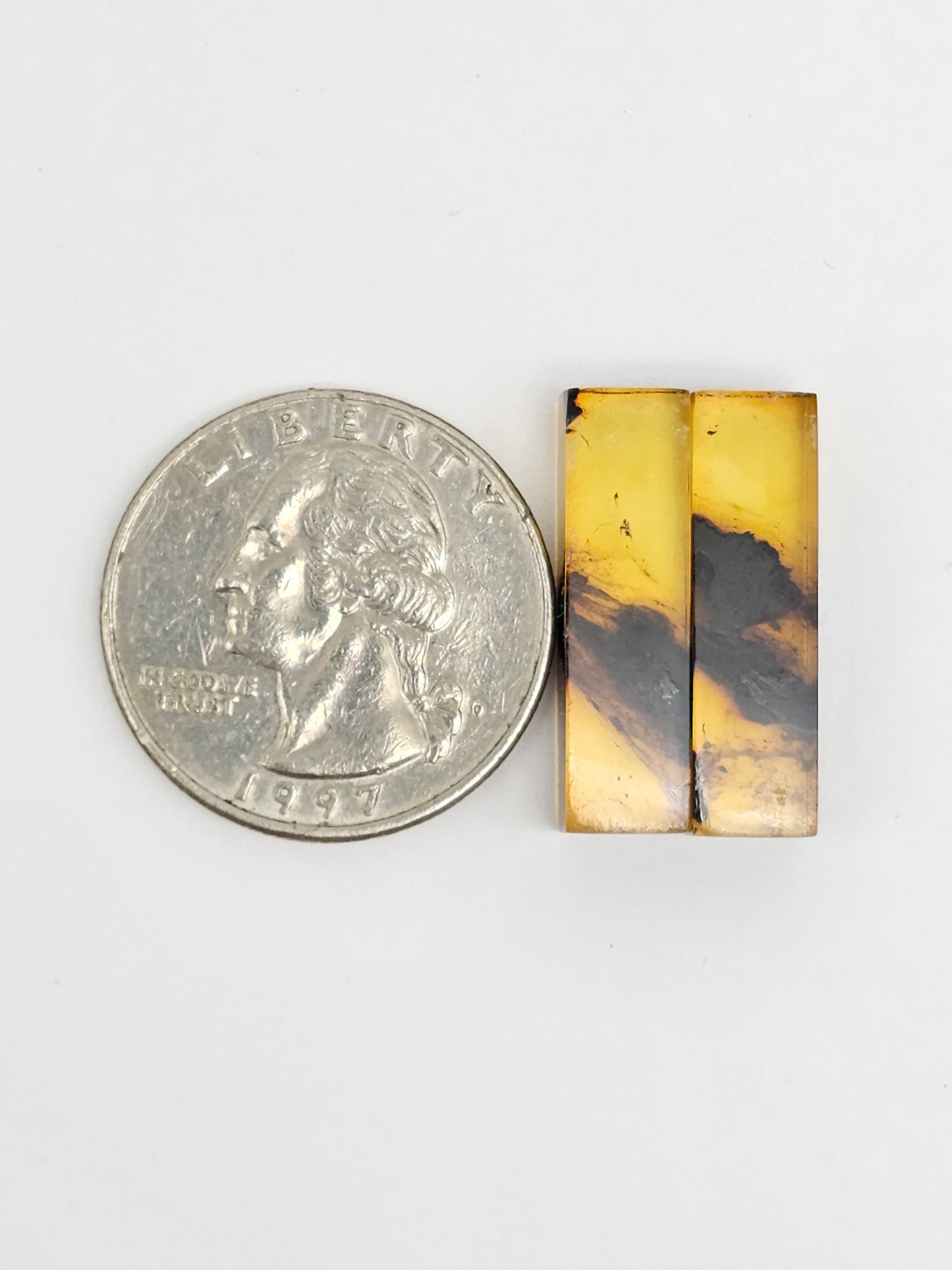 Amber Rectangle Cabochon