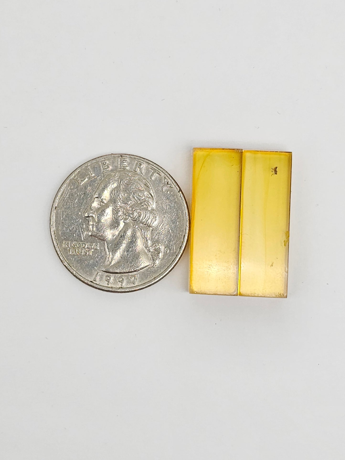 Amber Rectangle Cabochon