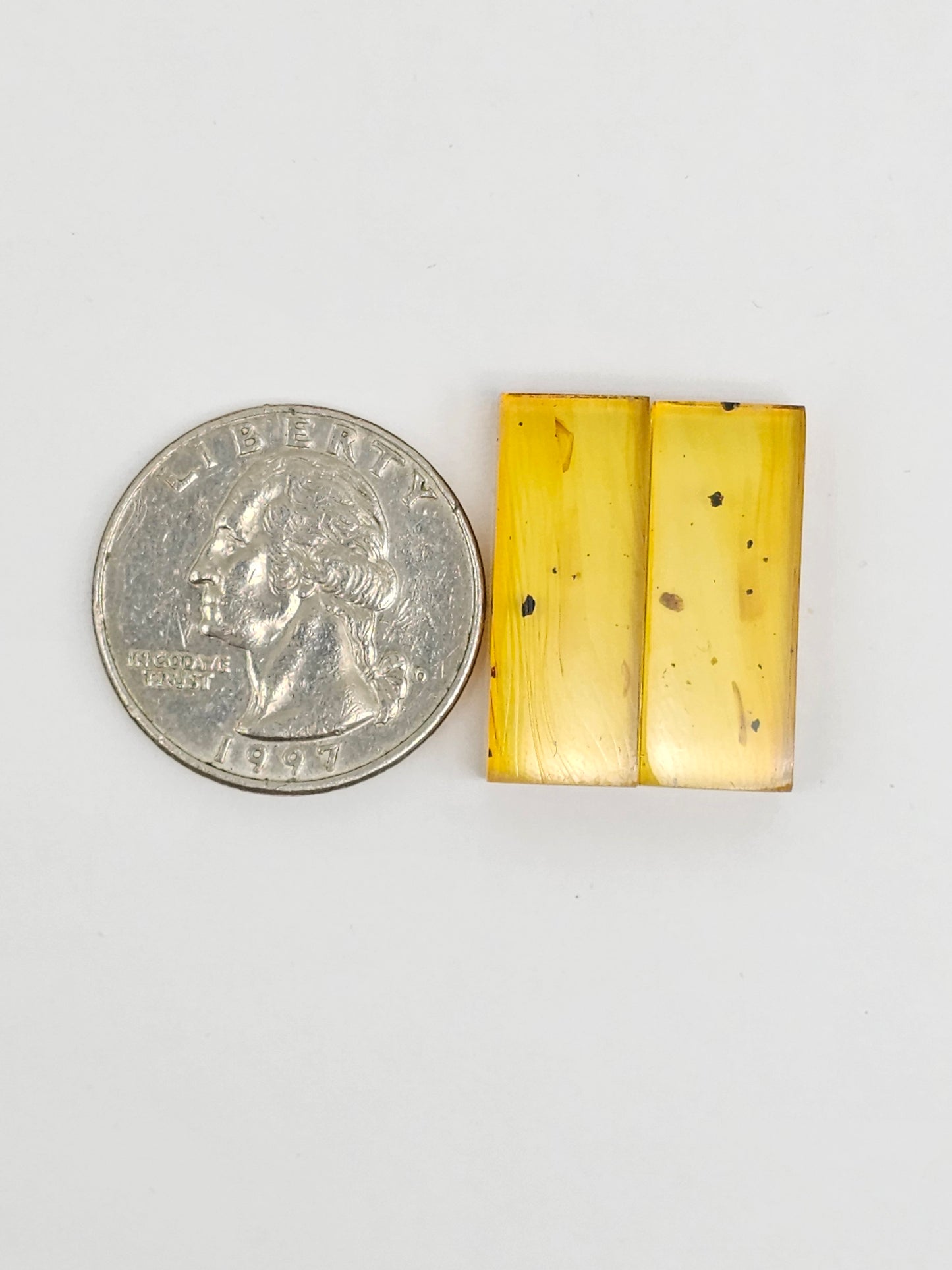 Amber Rectangle Cabochon