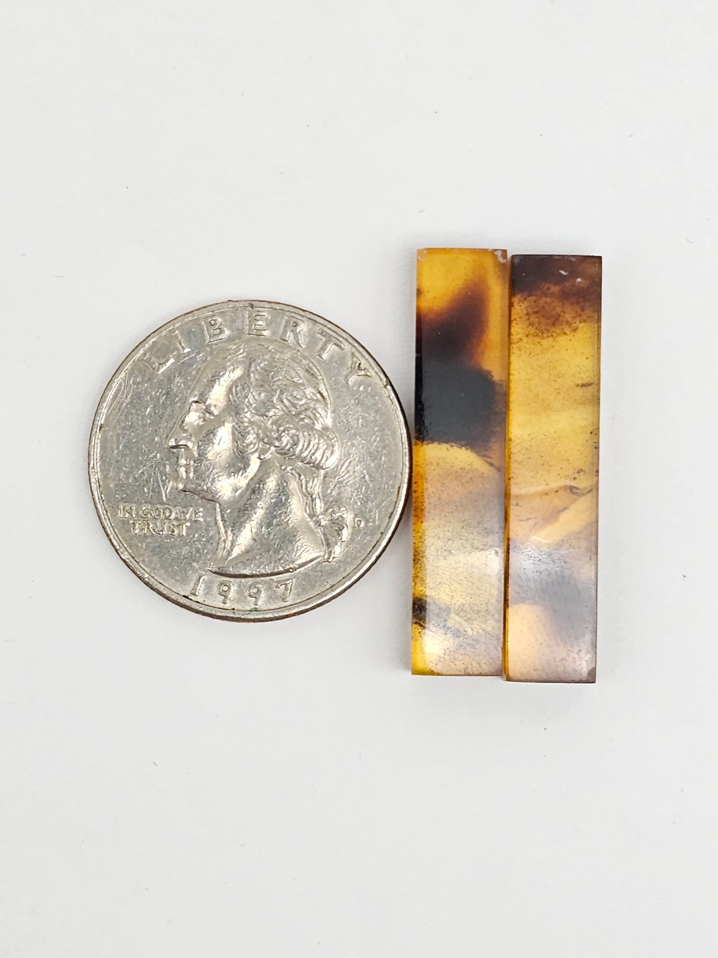Amber Rectangle Cabochon