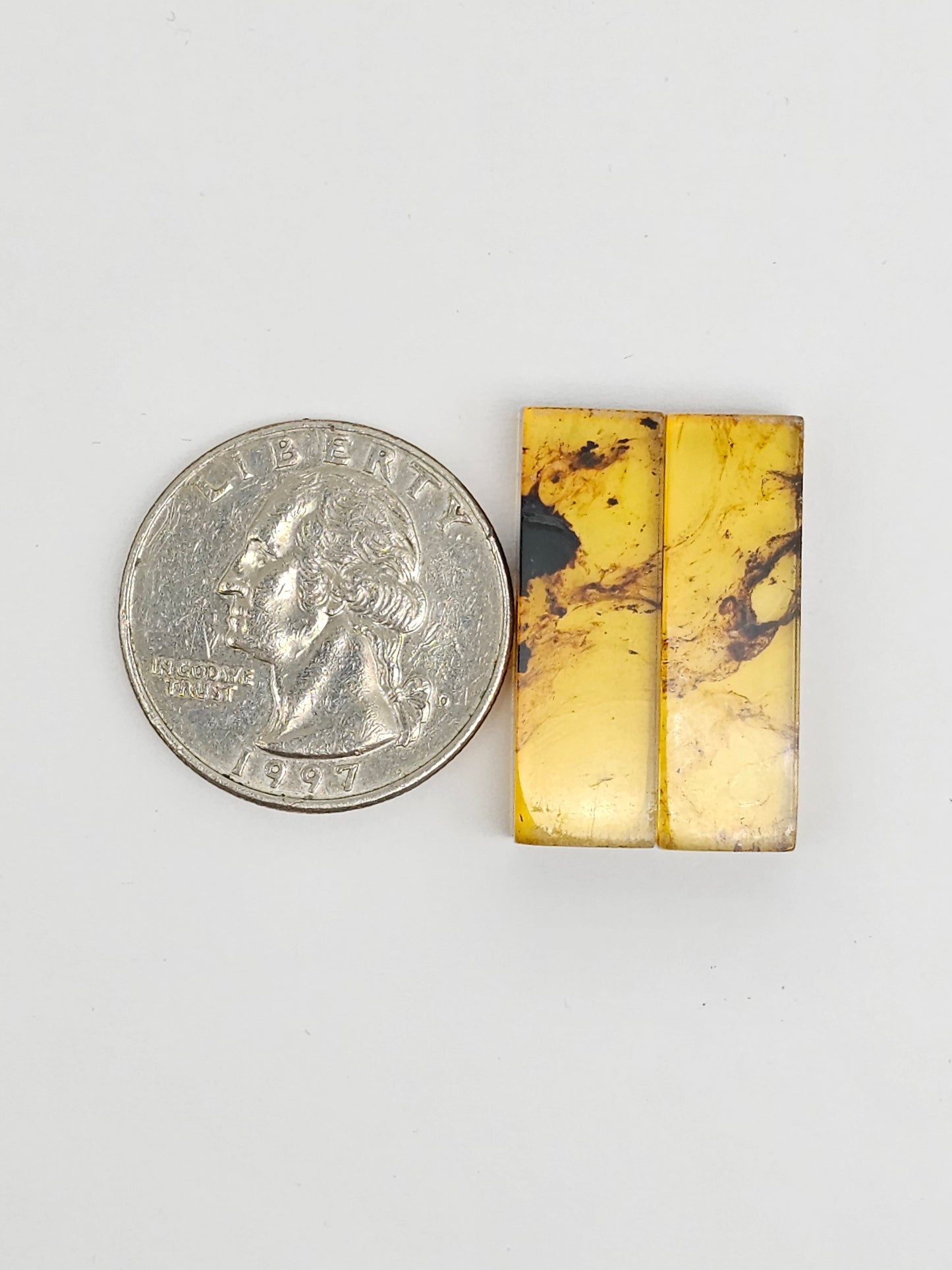 Amber Rectangle Cabochon