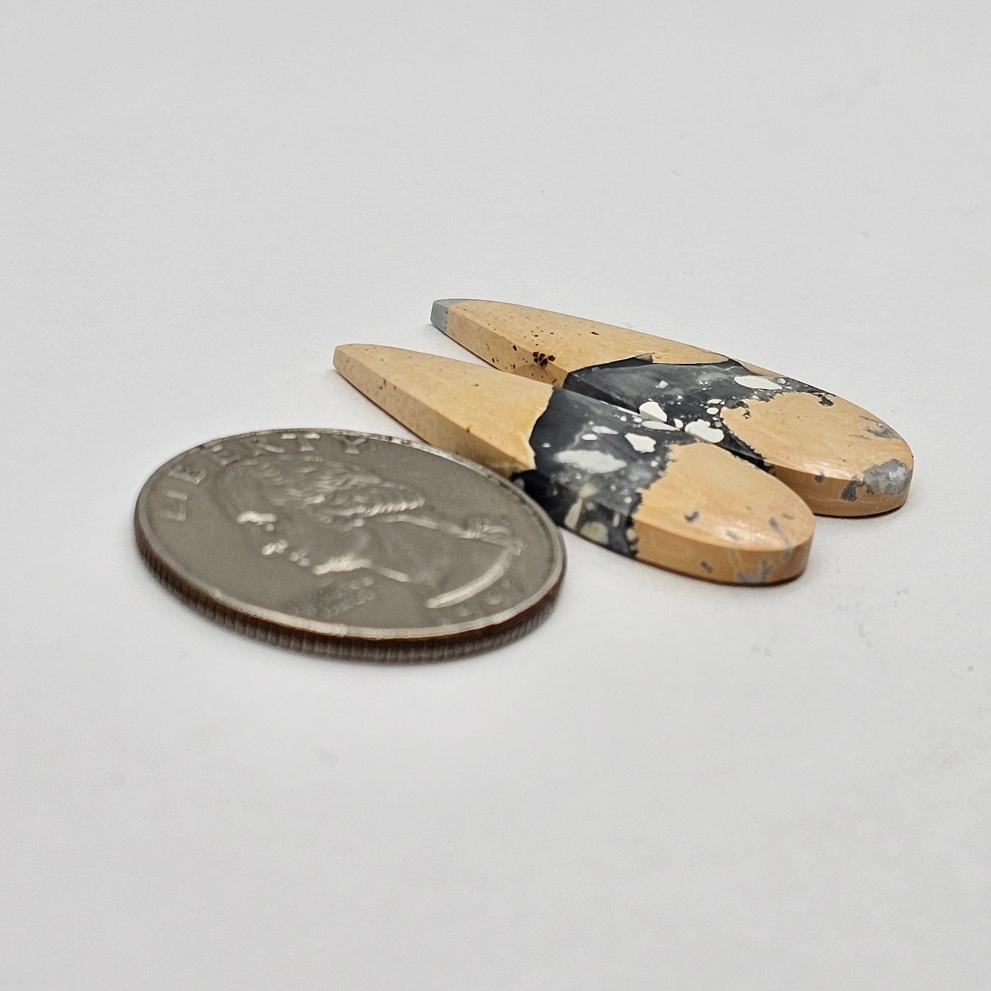 Maligano Jasper cabochon pair