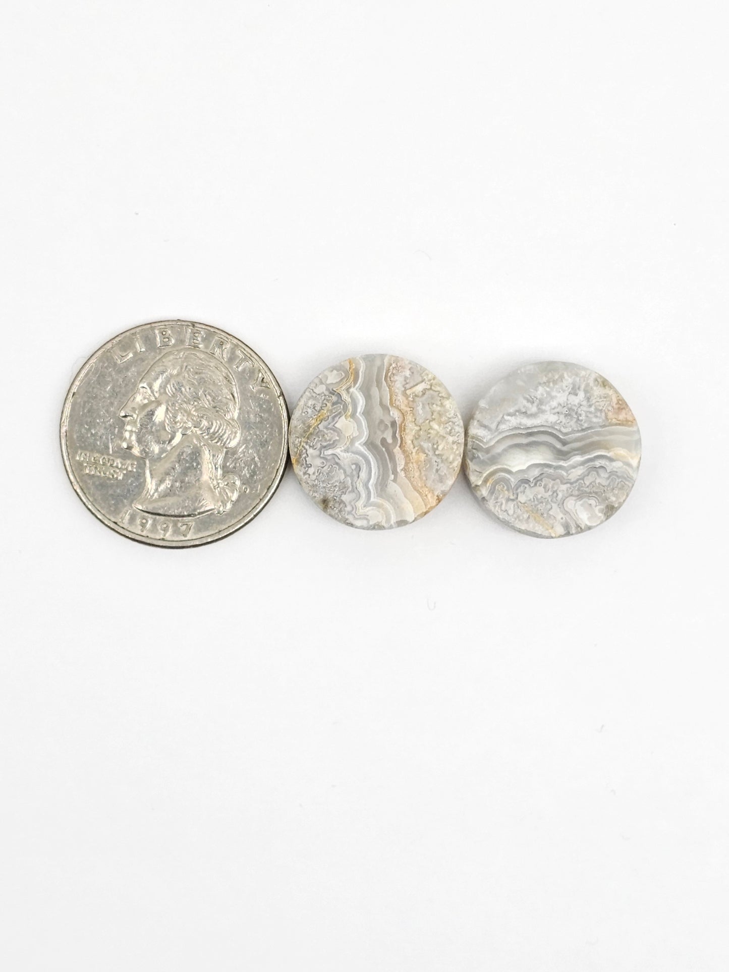 Mexican Crazy Lace Agate Pair Cabochons