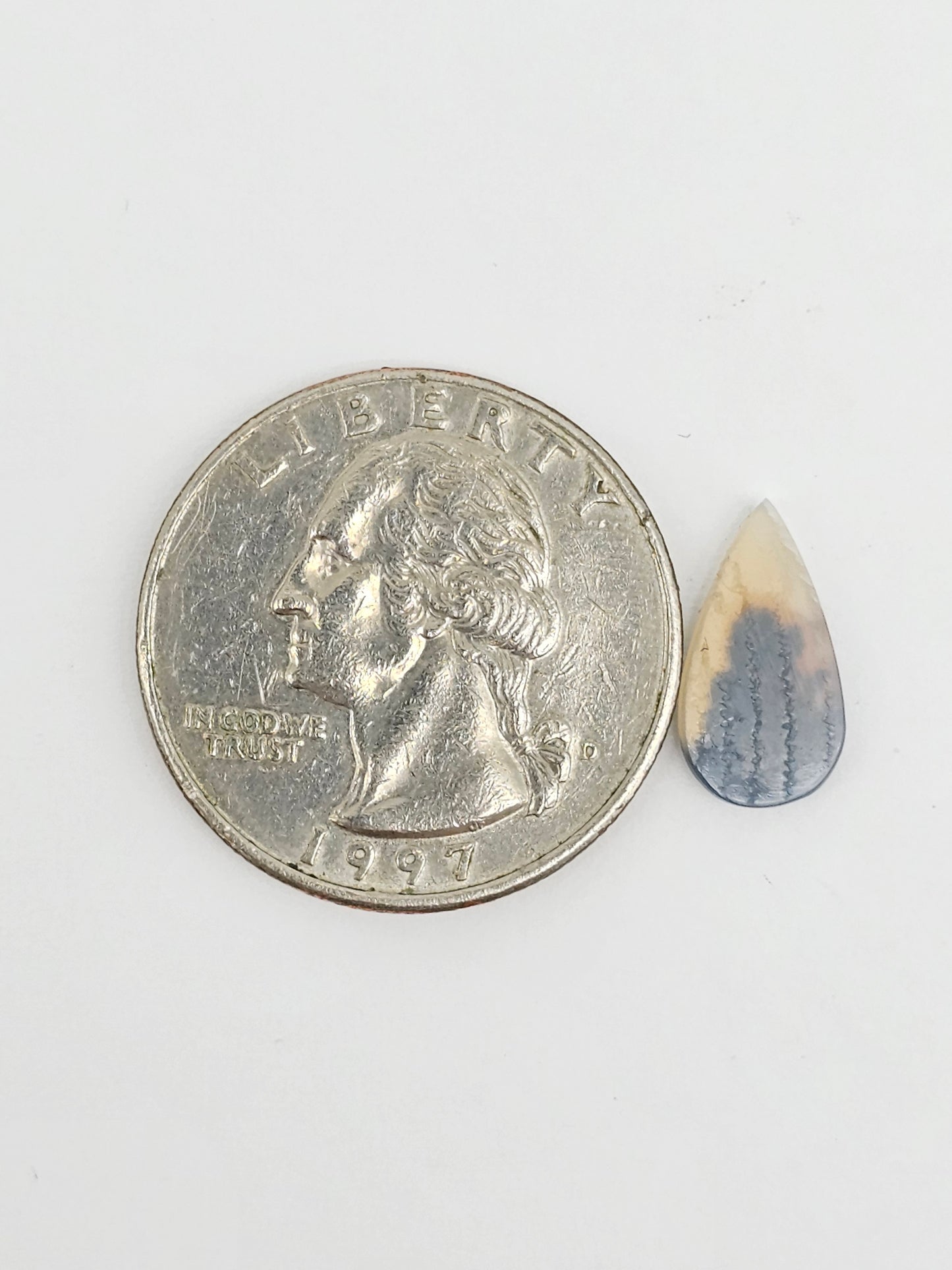 Scenic Dendritic Agate Cabochon – Natural Landscape Stone