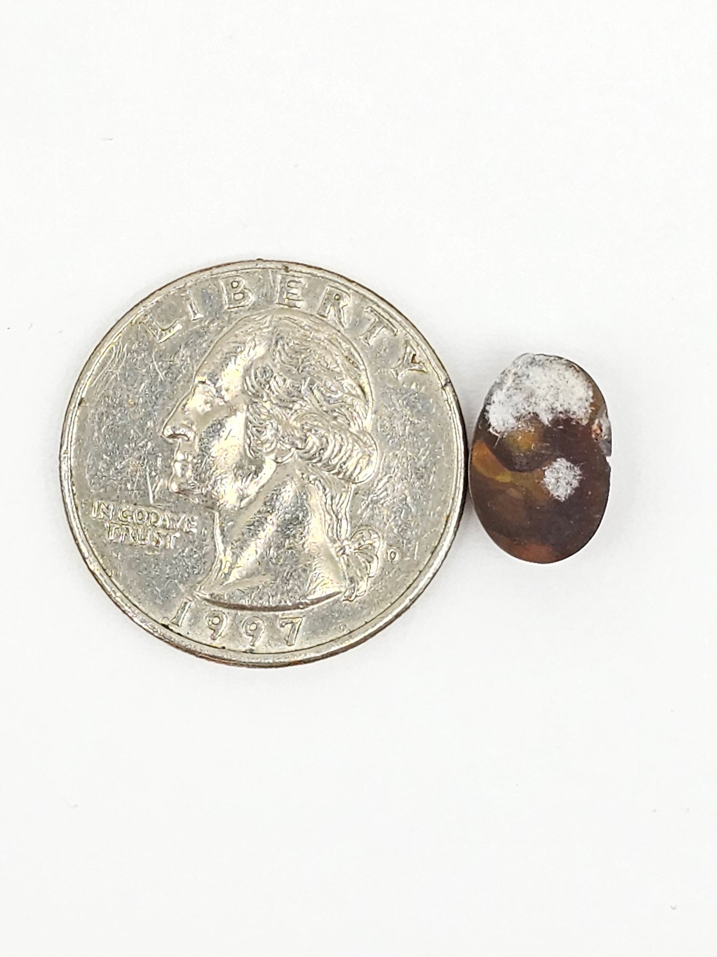 Mexican Fire Agate Cabochon – Natural Iridescent Gemstone