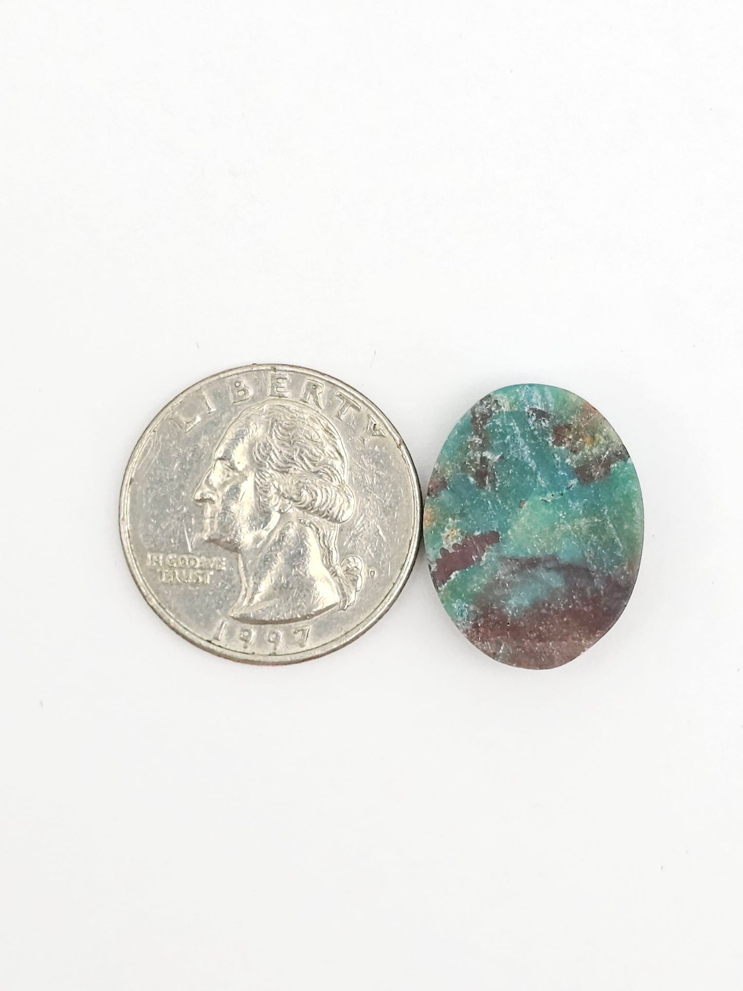 Mexican Chrysocolla Oval Cabochon – Blue Green Natural Stone