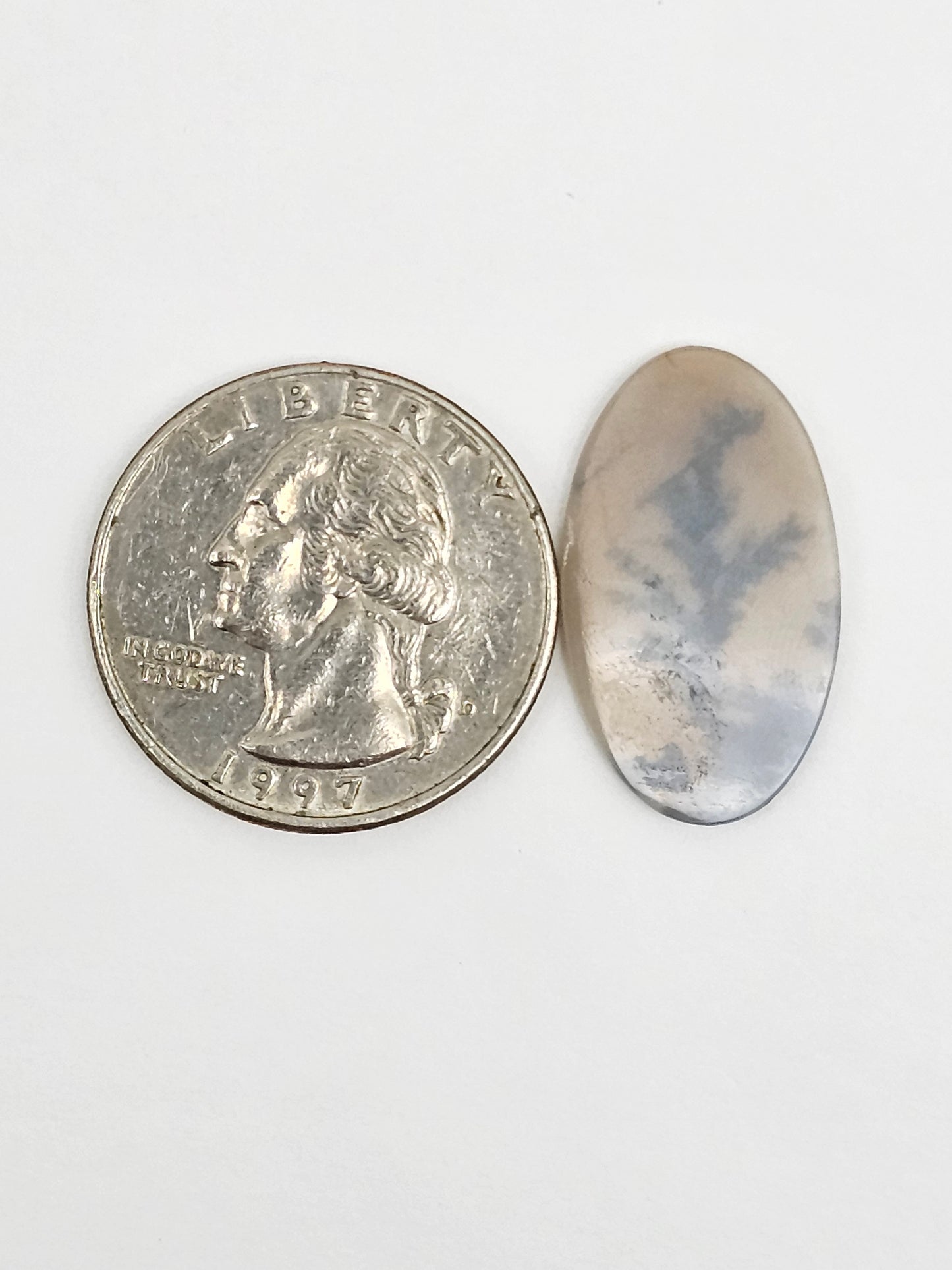 Scenic Dendritic Agate Cabochon – Natural Landscape Stone