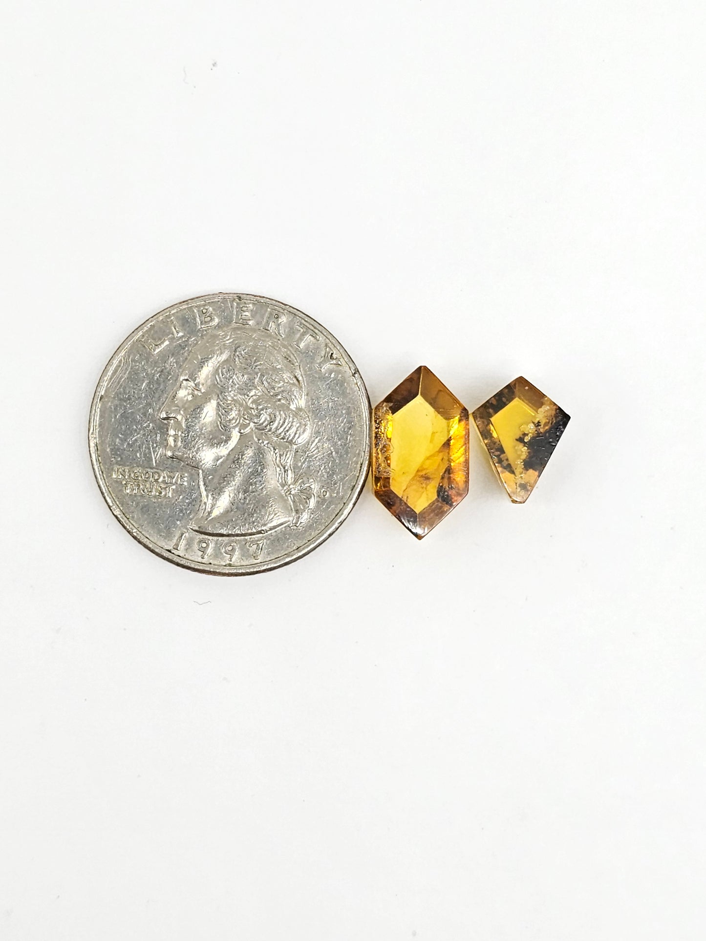 Amber Geometric Cabochon