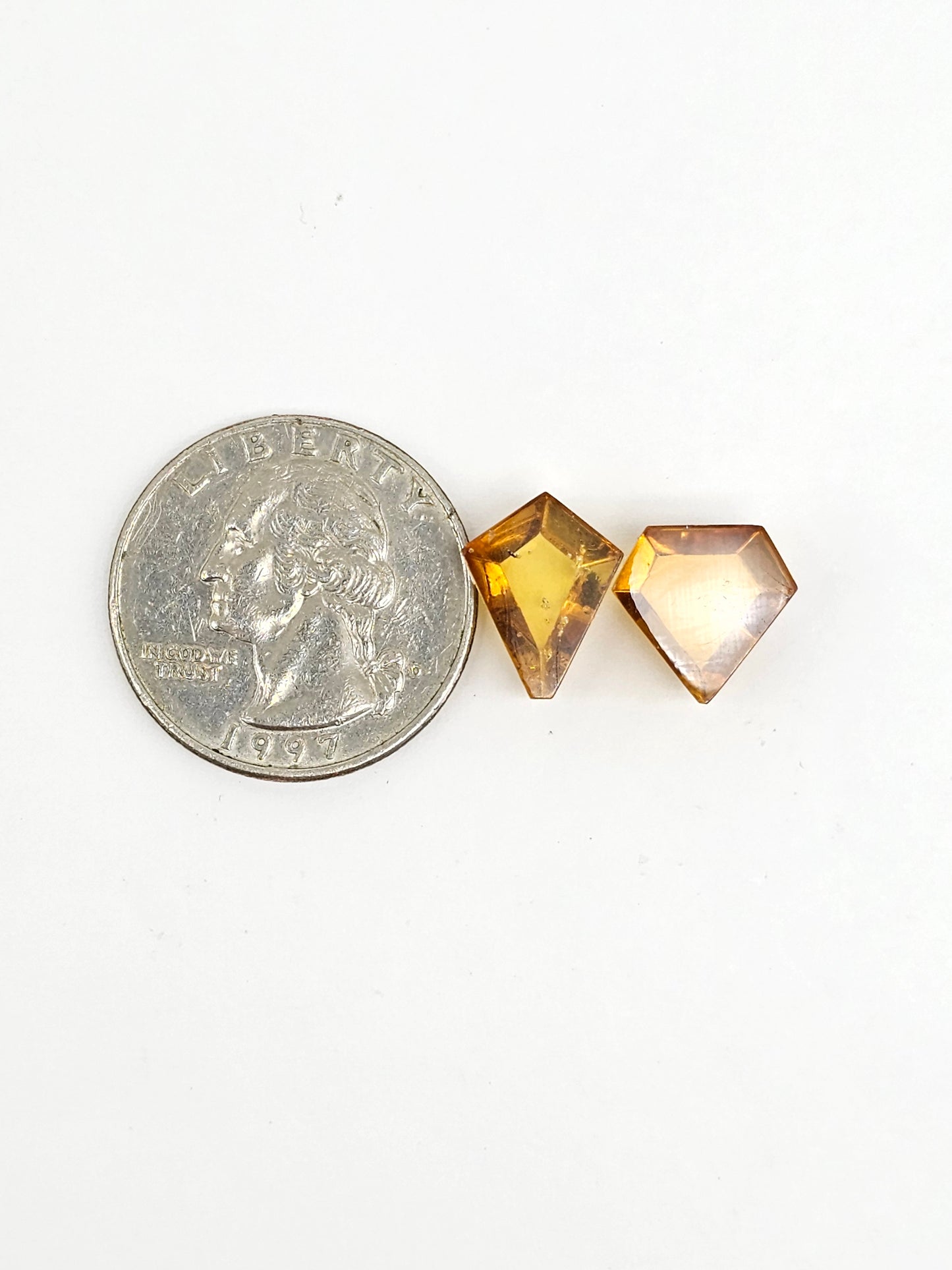 Amber Geometric Cabochon