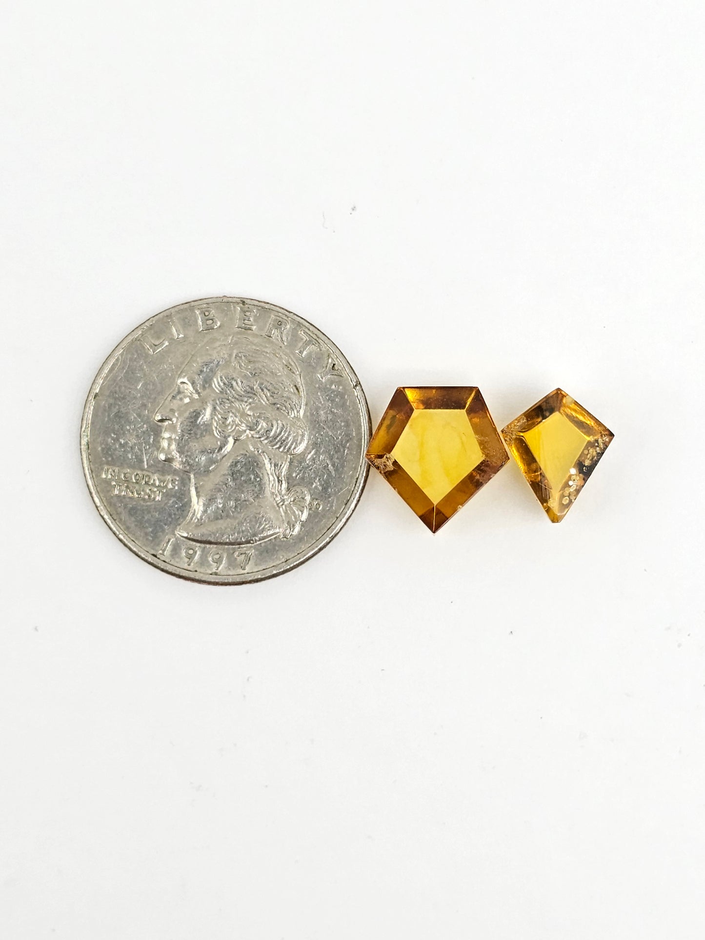 Amber Geometric Cabochon
