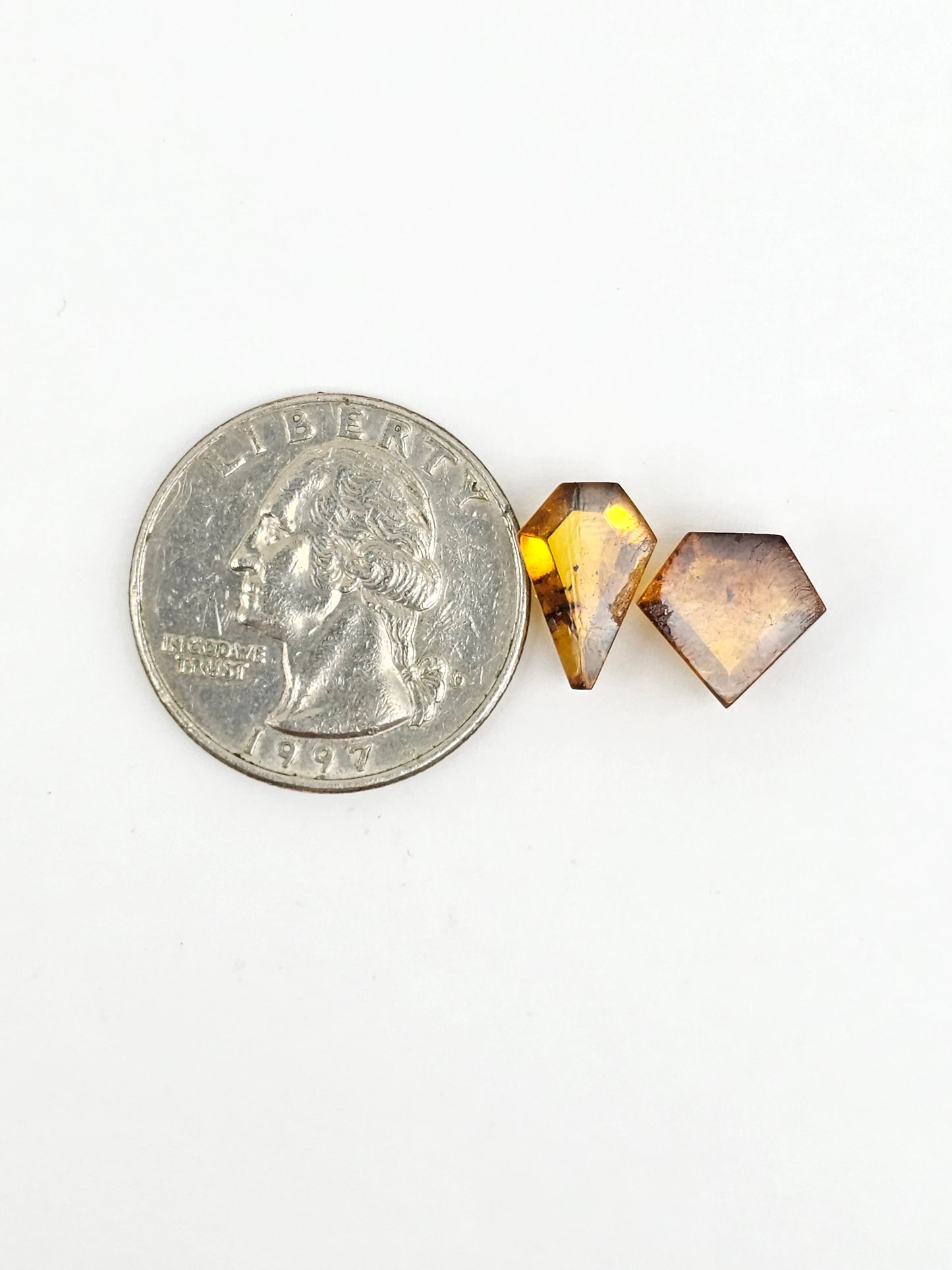 Amber Geometric Cabochon
