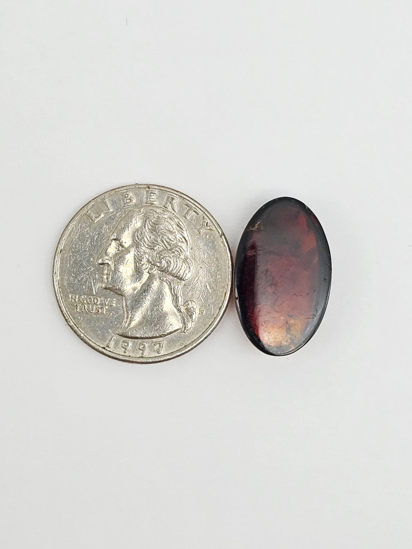 Amber Red Cabochon