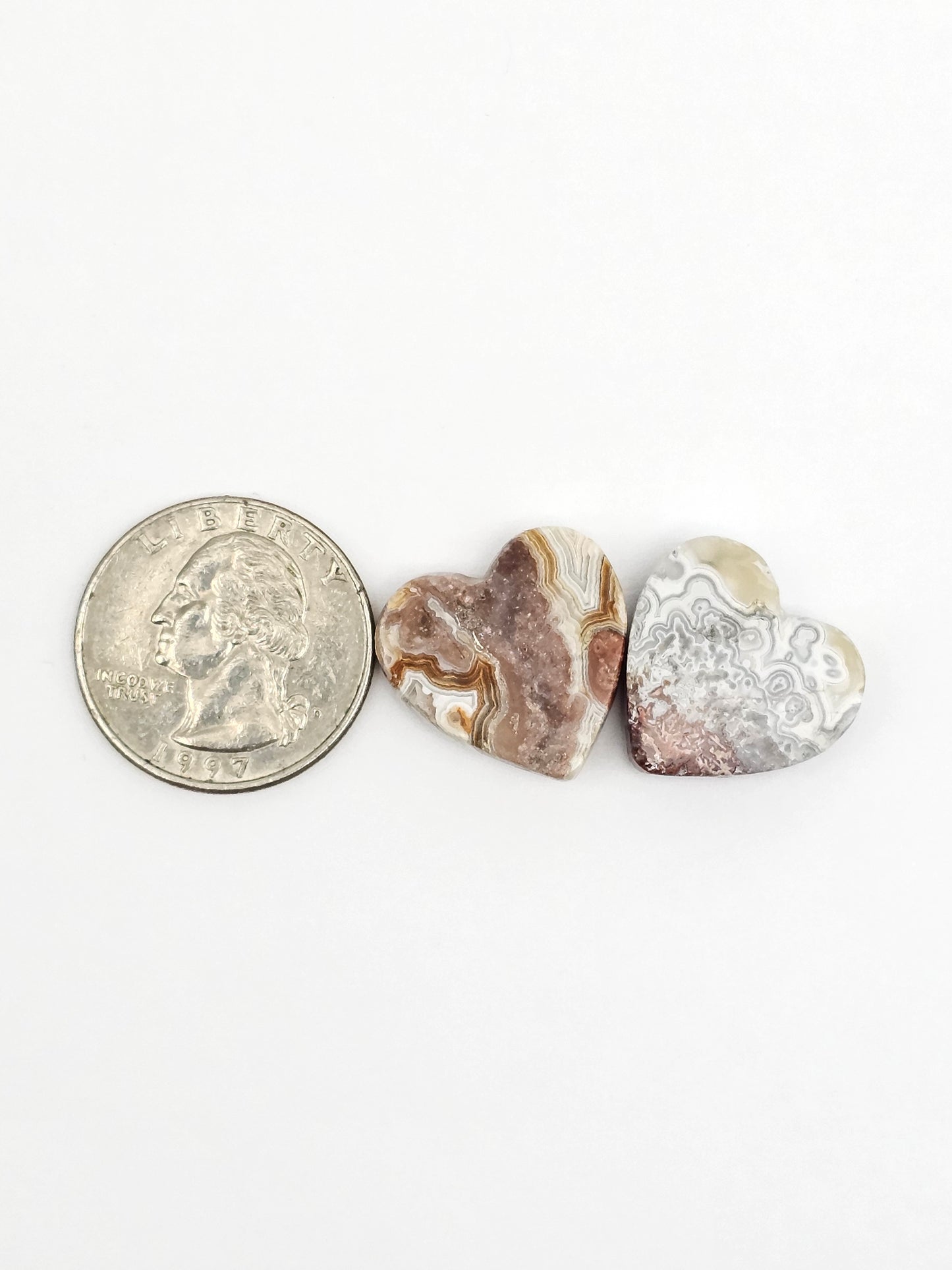 Mexican Crazy Lace Agate Pair Cabochons