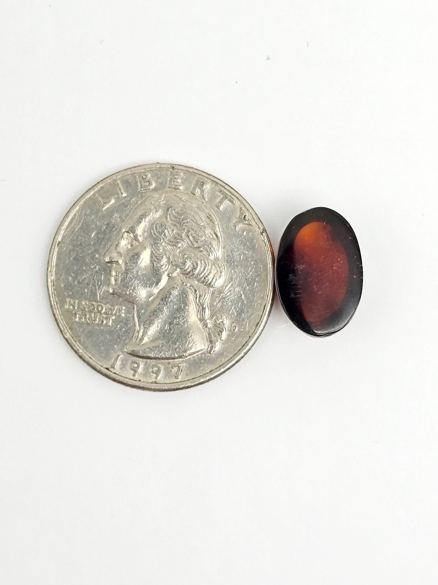 Amber Red Cabochon