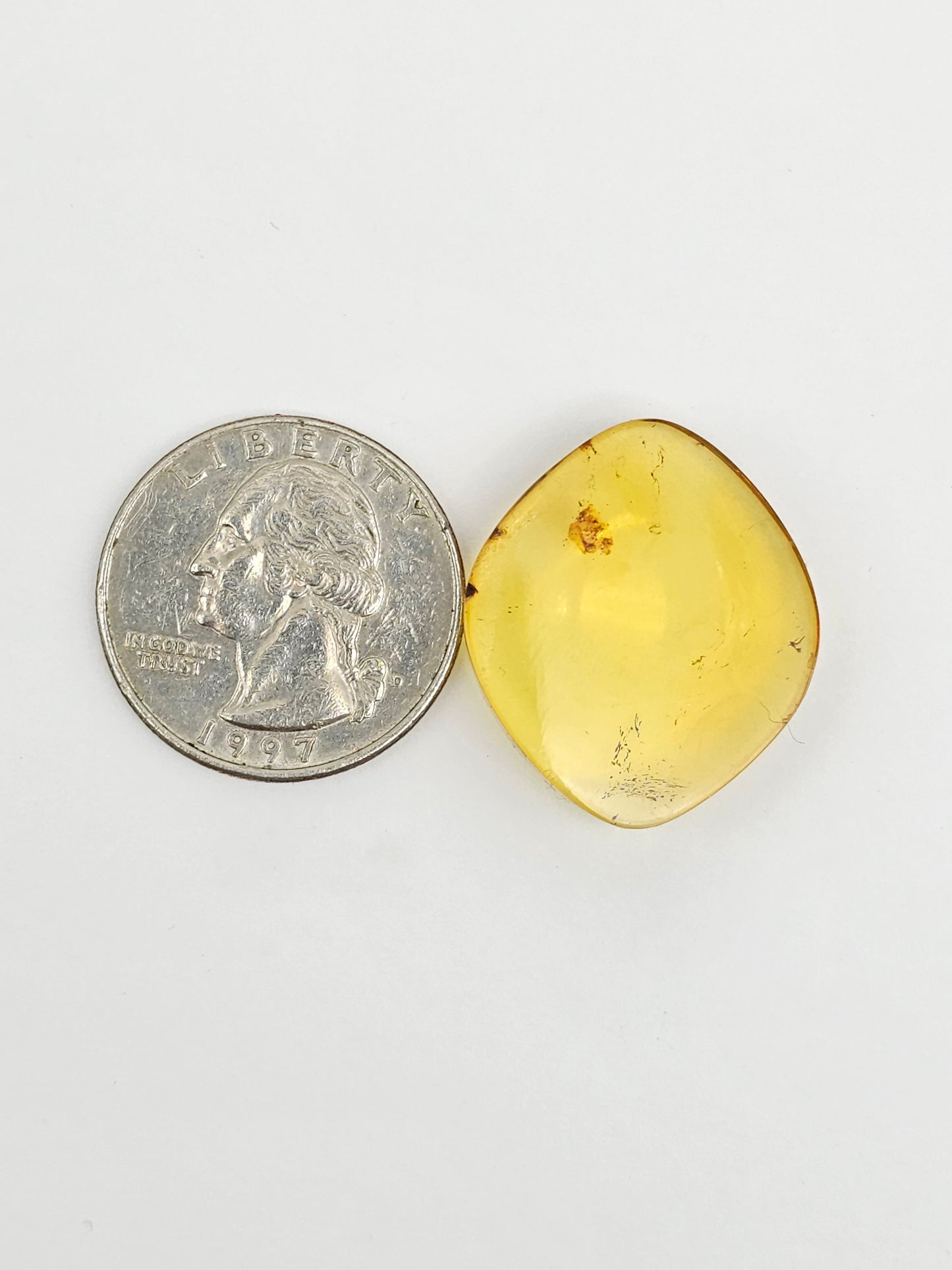 Amber cabochon | Artisan Cut Gemstone