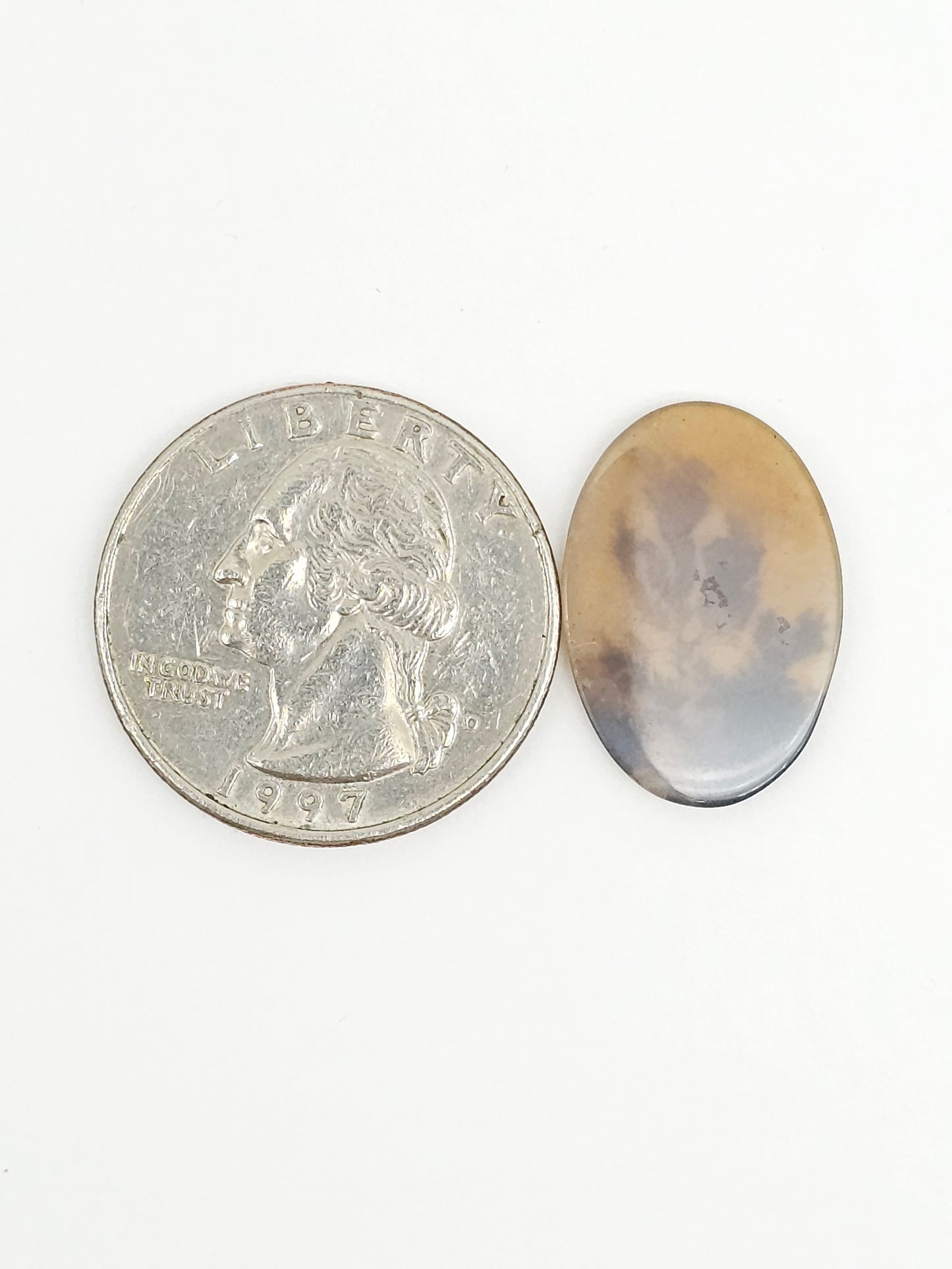 Scenic Dendritic Agate Cabochon – Natural Landscape Stone