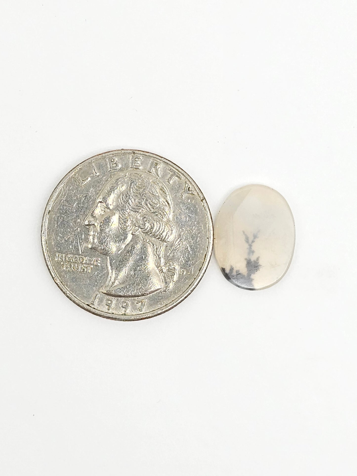 Scenic Dendritic Agate Cabochon – Natural Landscape Stone