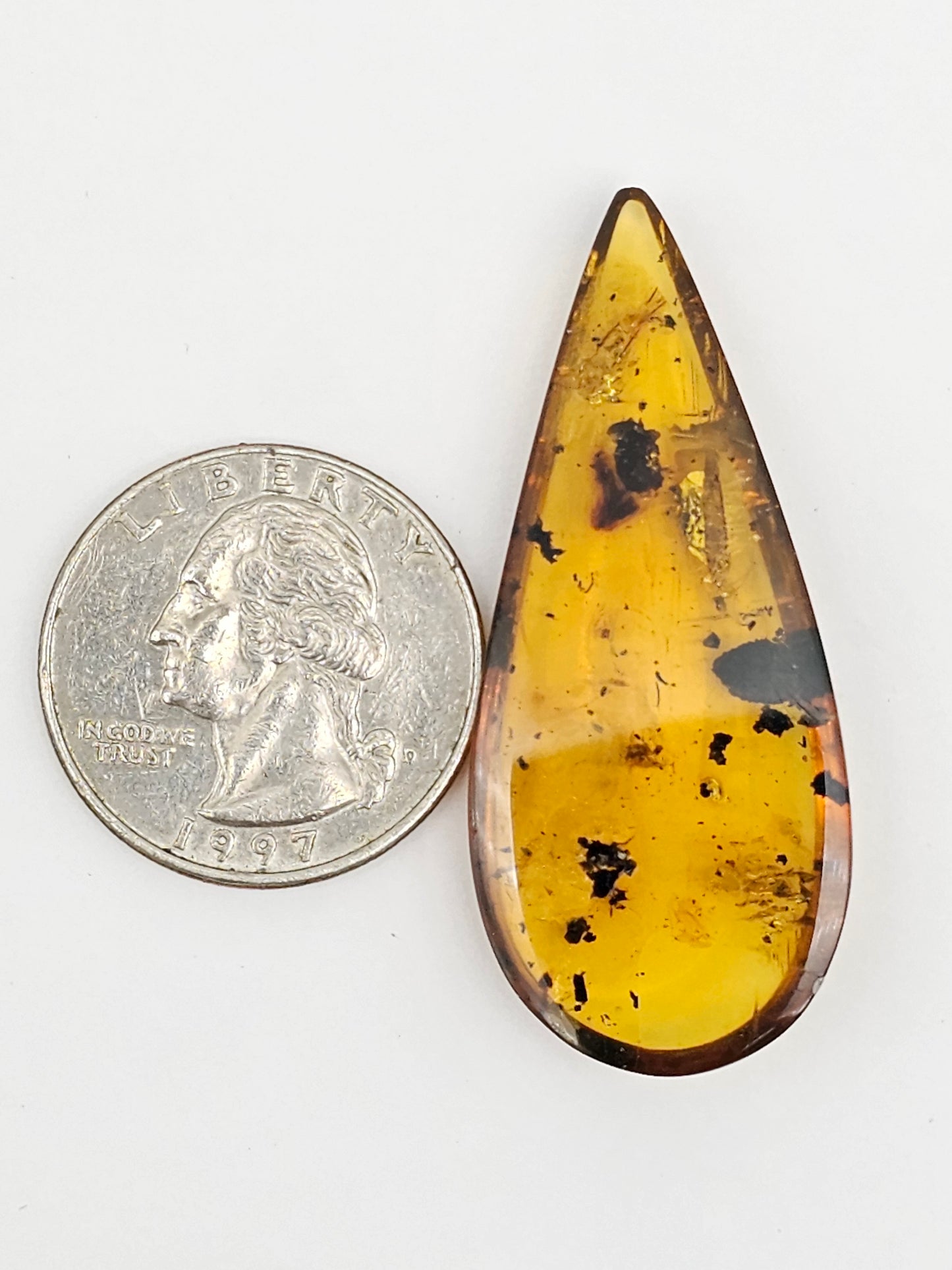 Real amber with insect inclusion