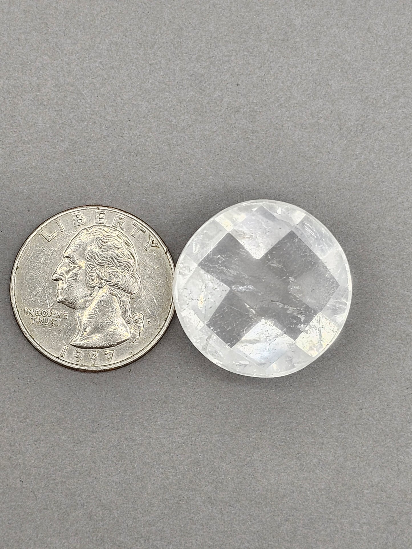 Quartz Faceted Cabochon | Artisan Cut Gemstone