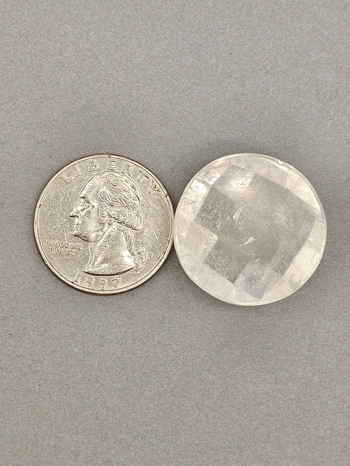 Quartz Faceted Cabochon | Artisan Cut Gemstone