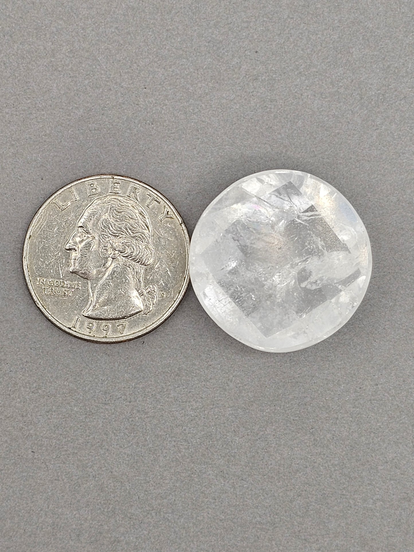 Quartz Faceted Cabochon | Artisan Cut Gemstone