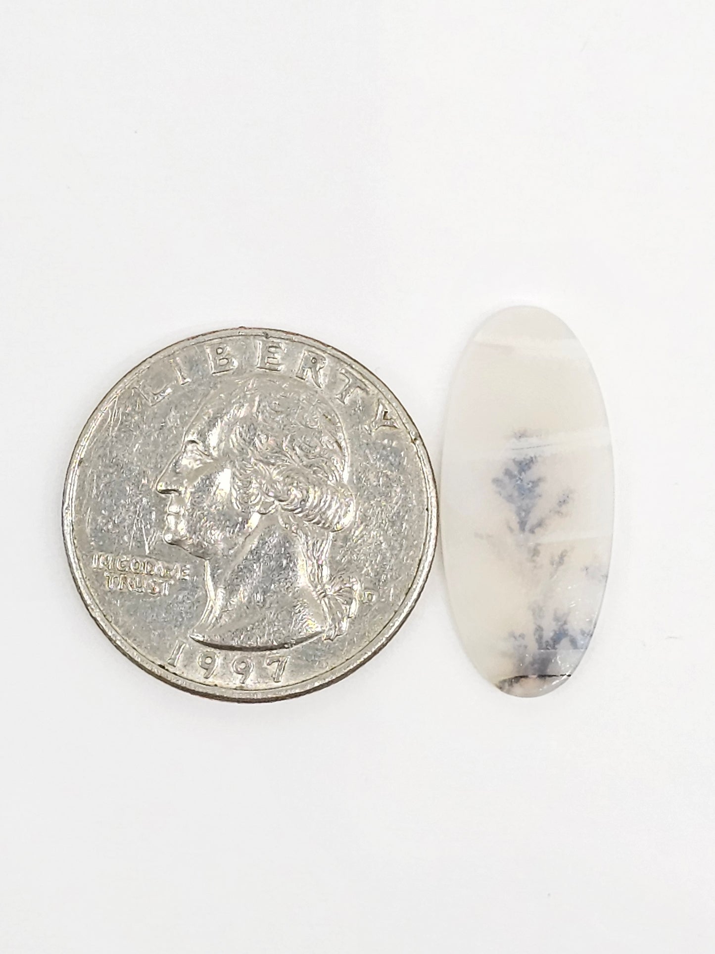 Scenic Dendritic Agate Cabochon – Natural Landscape Stone