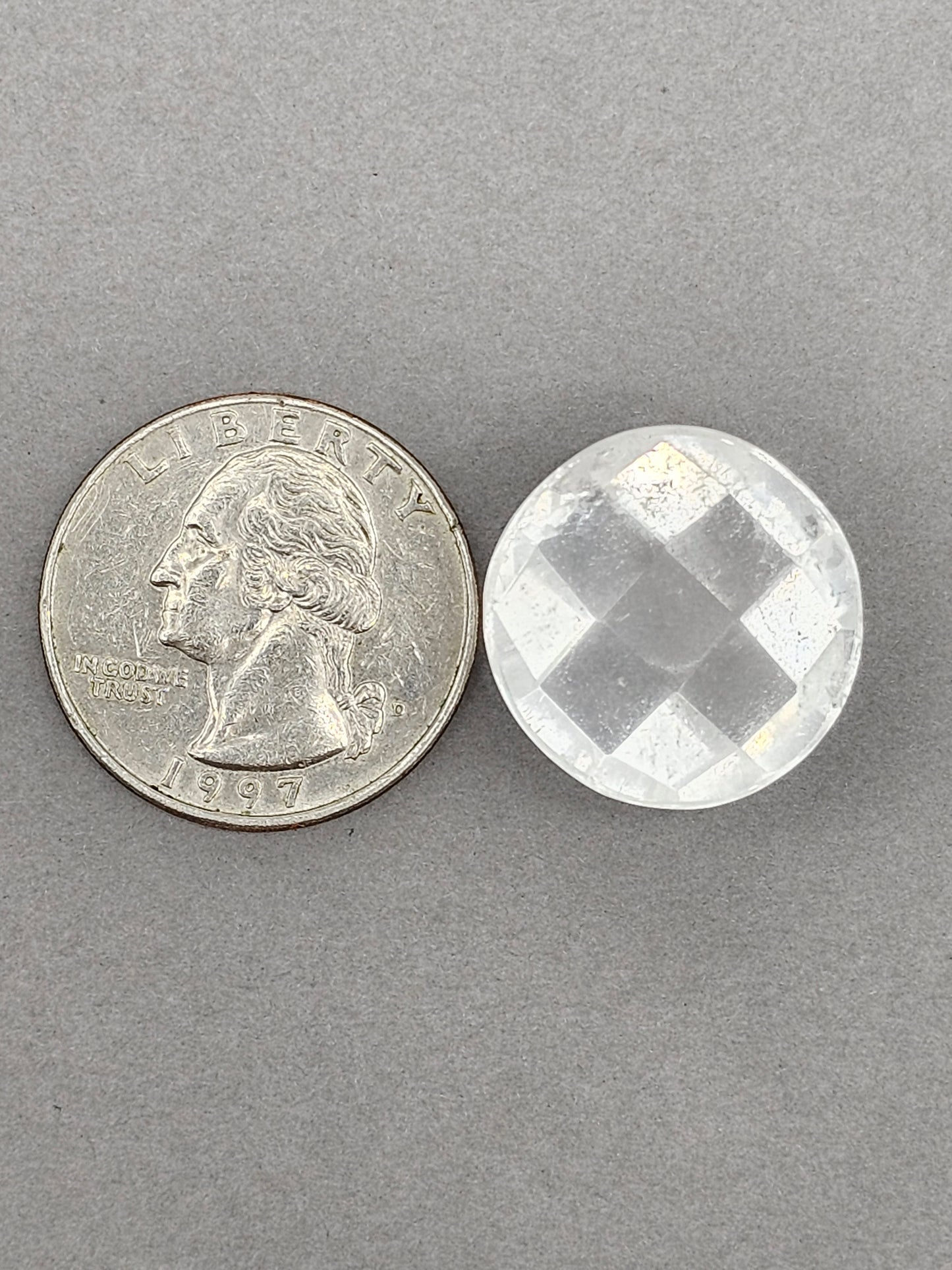 Quartz Faceted Cabochon | Artisan Cut Gemstone