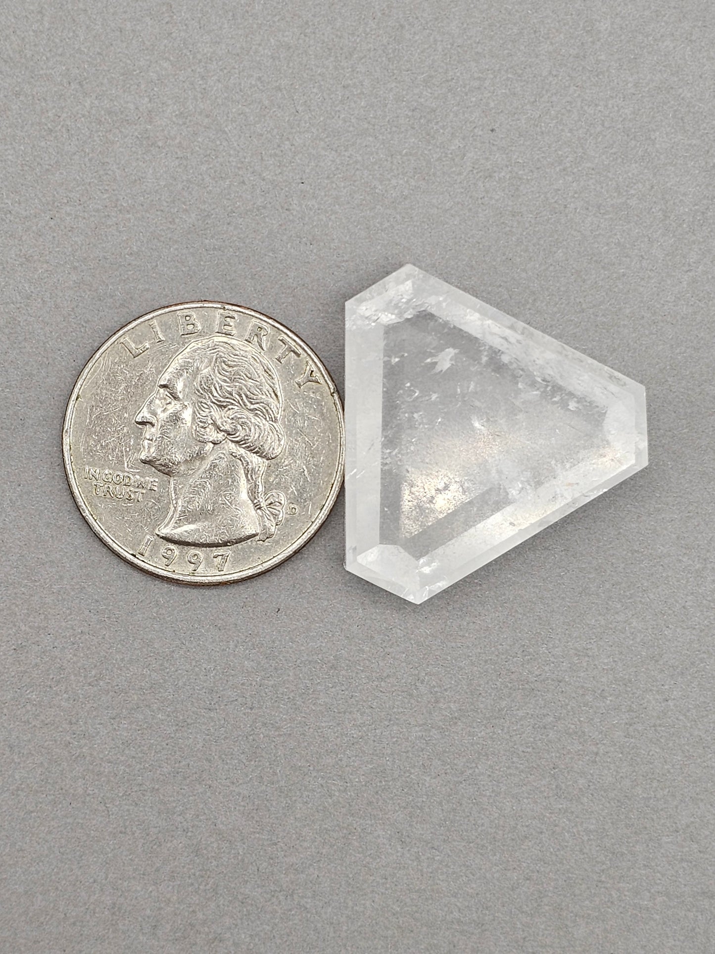 Quartz Faceted Cabochon | Artisan Cut Gemstone
