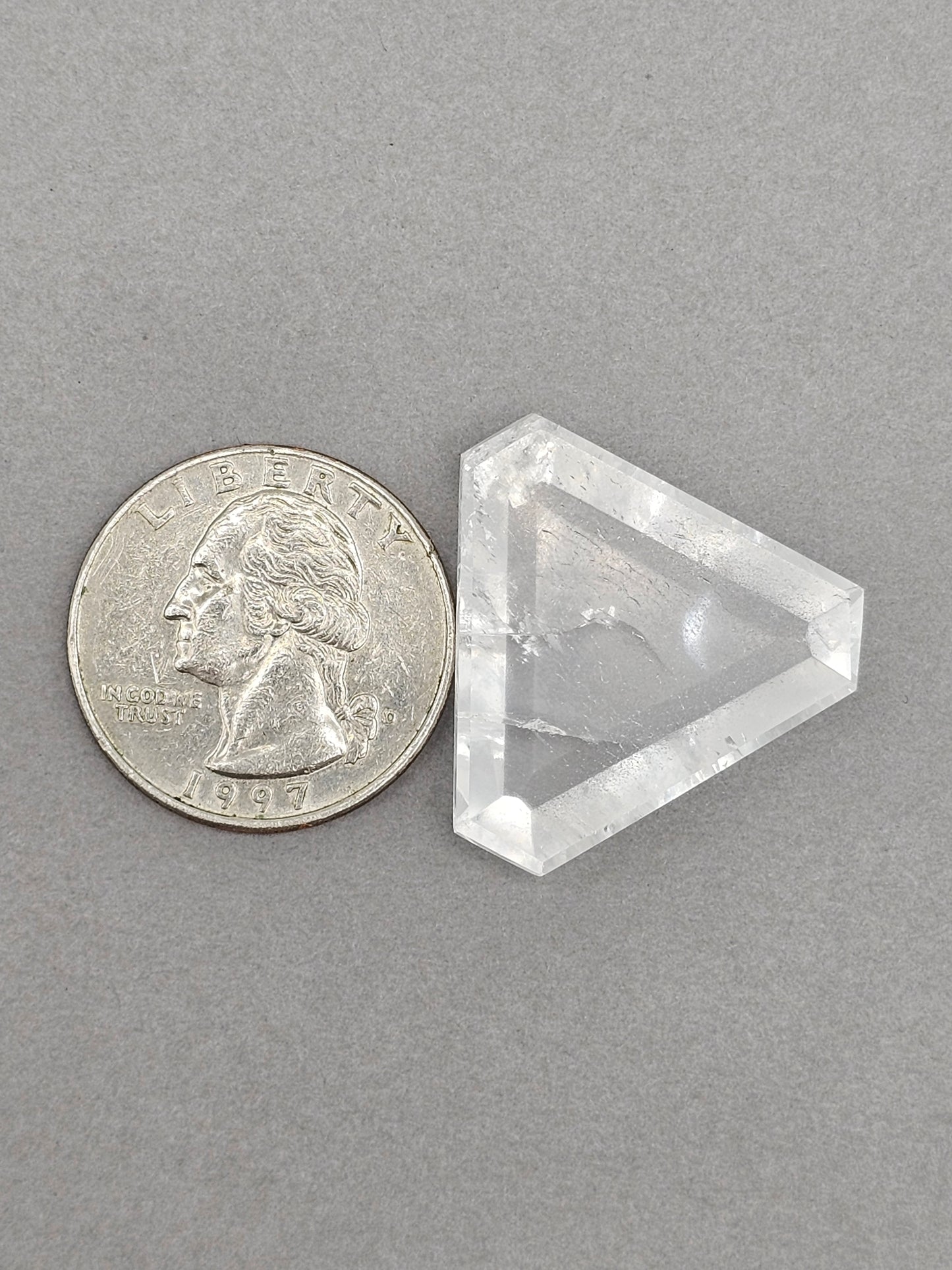 Quartz Faceted Cabochon | Artisan Cut Gemstone
