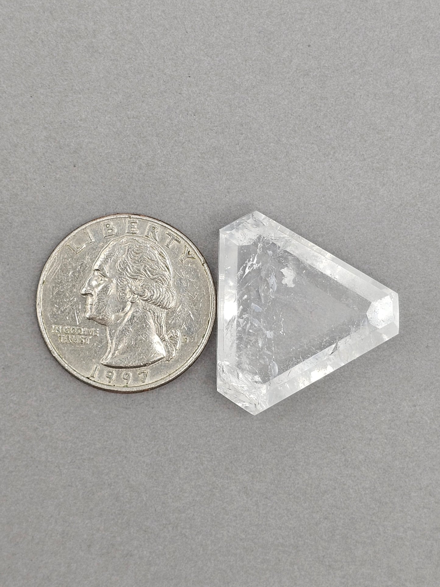 Quartz Faceted Cabochon | Artisan Cut Gemstone