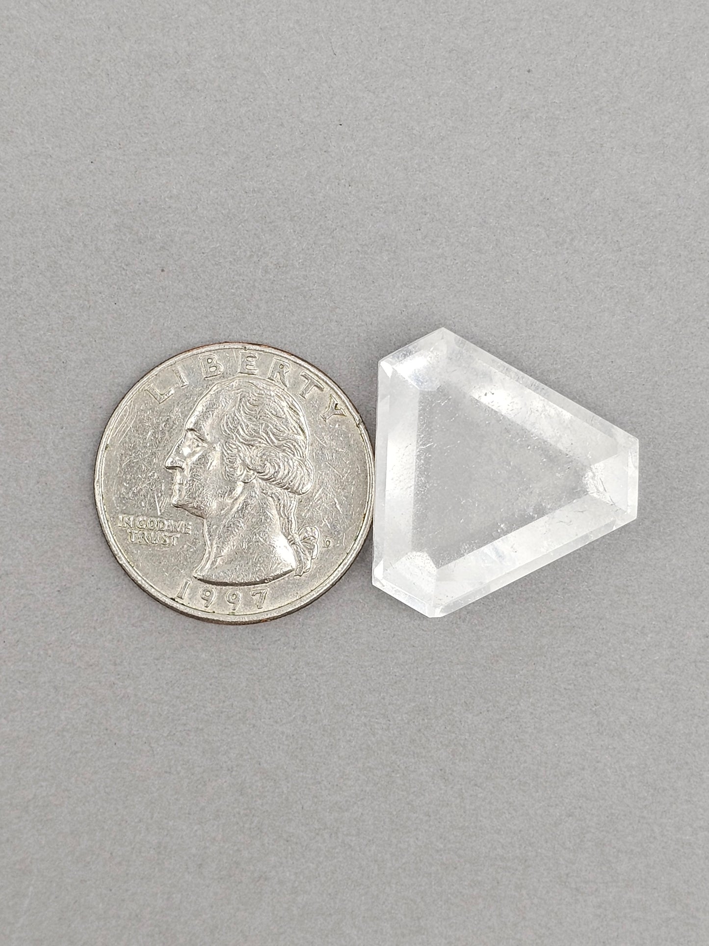 Quartz Faceted Cabochon | Artisan Cut Gemstone
