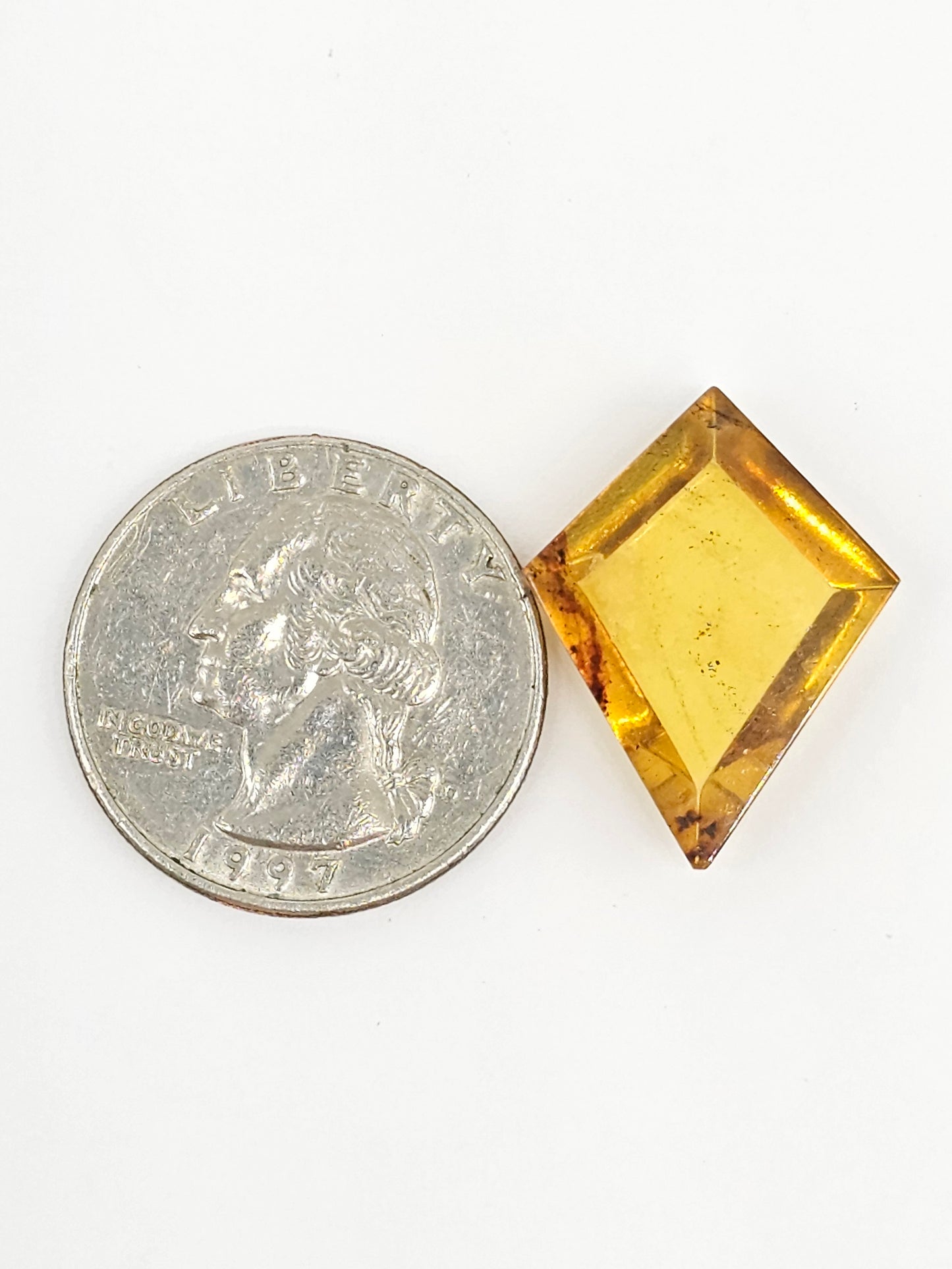 Amber Geometric Cabochon