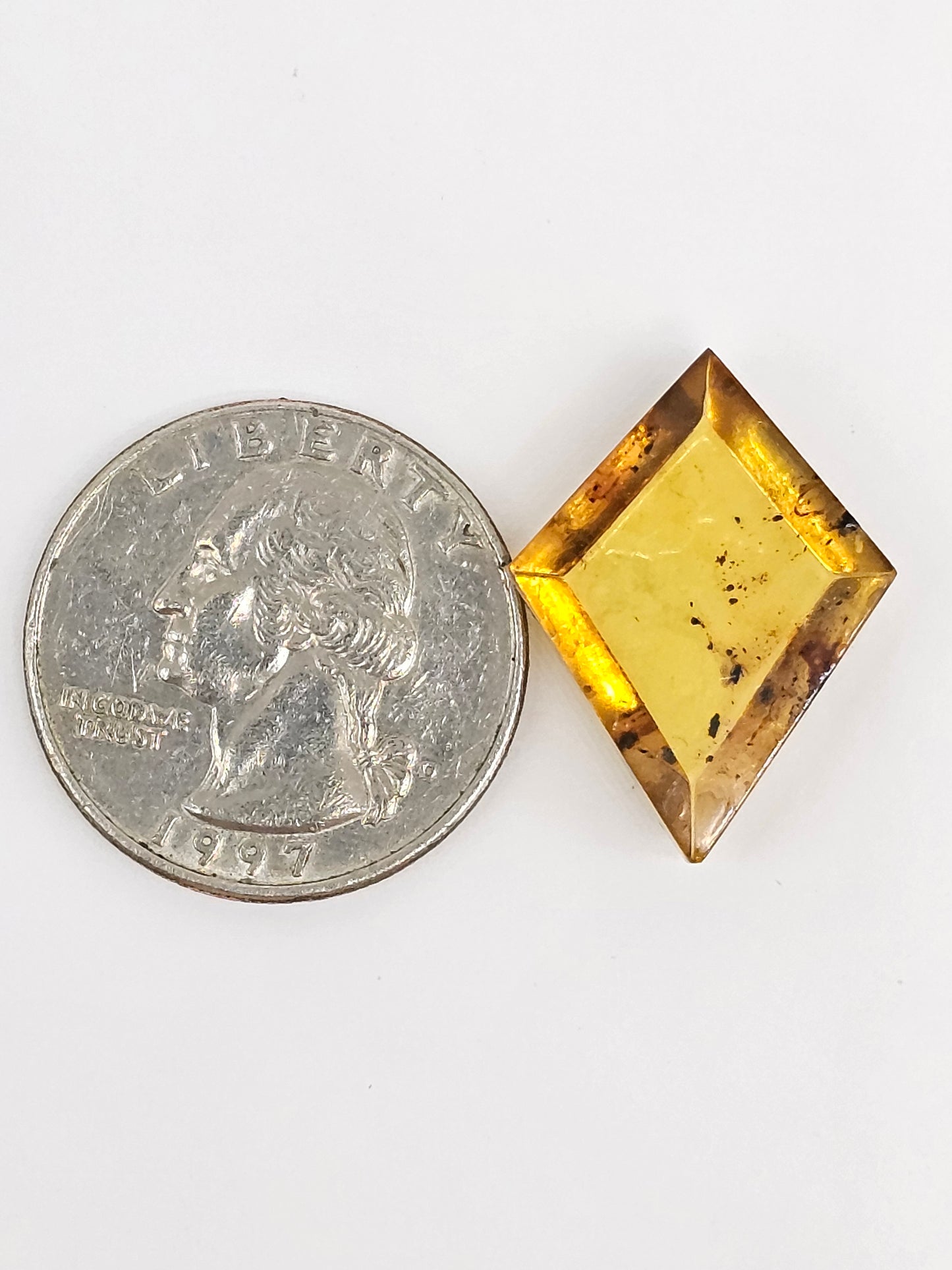 Amber Geometric Cabochon
