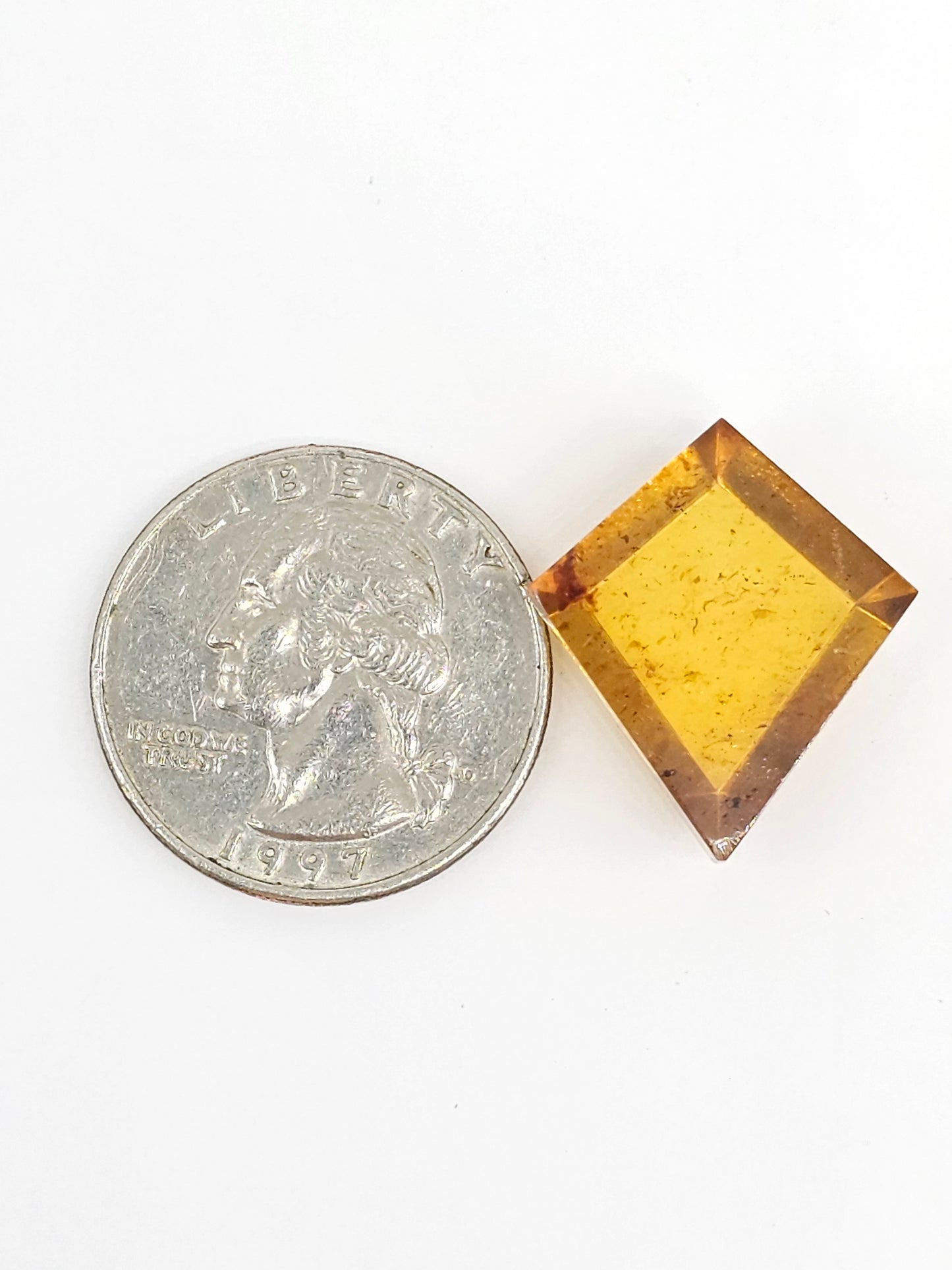 Amber Geometric Cabochon