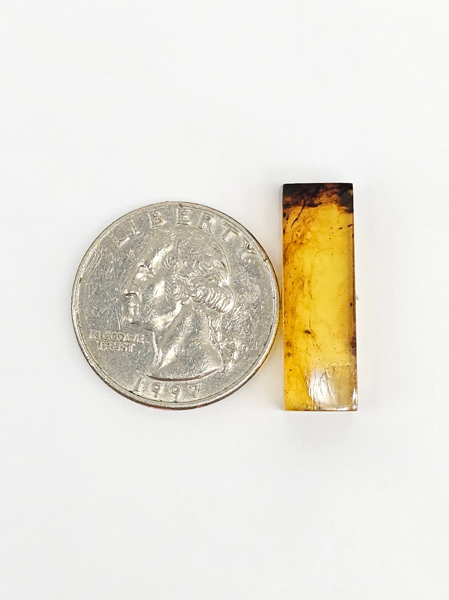 Amber Rectangle Cabochon