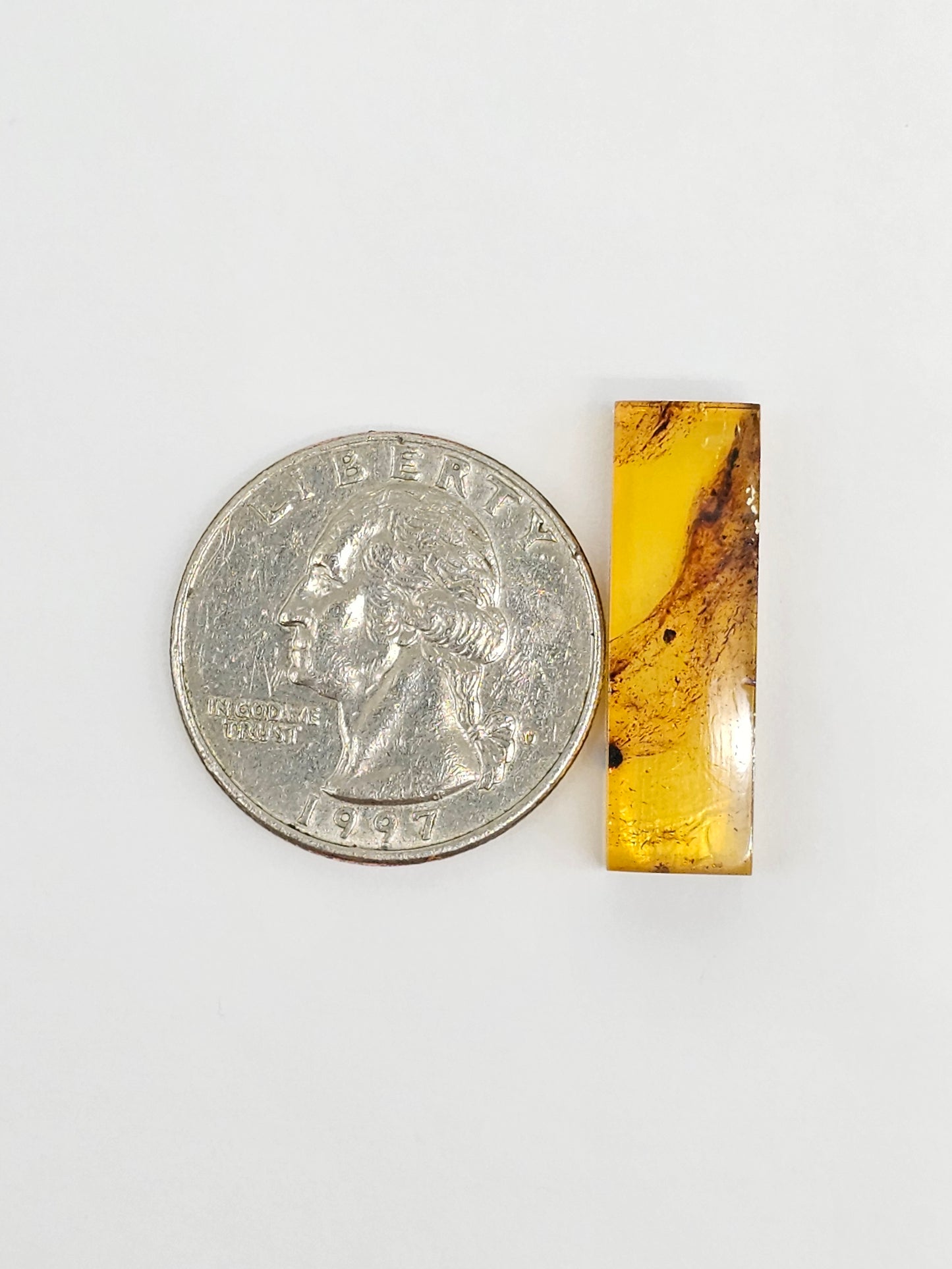 Amber Rectangle Cabochon